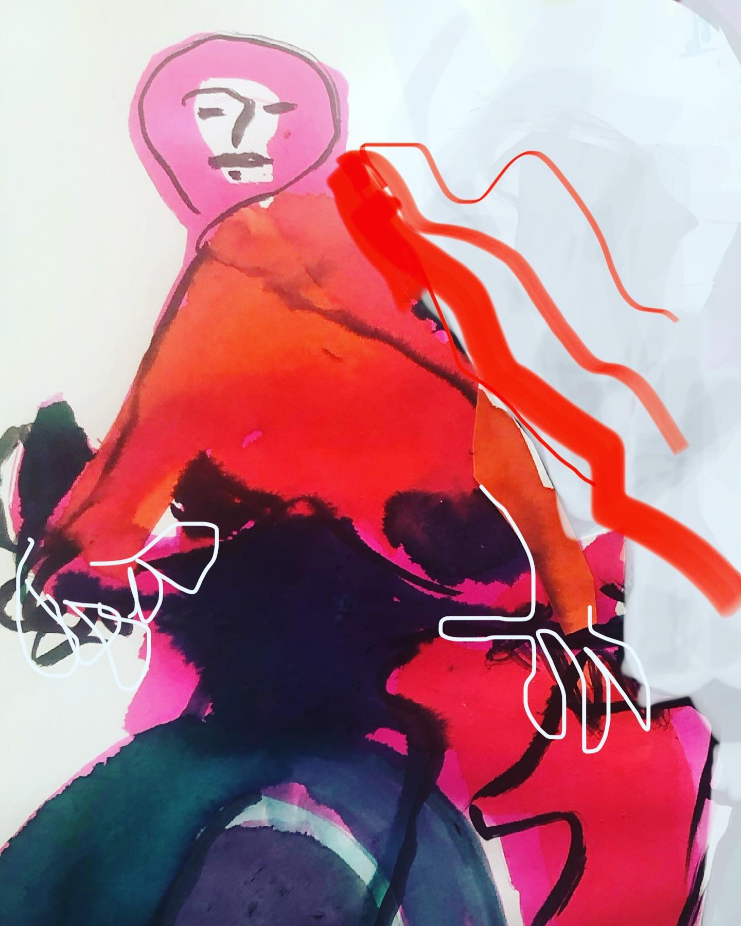 Re-tweek from #Mumbai to #Goa bike trip! Yay - this marvellously cool #ladydriven motorcycle was whizzing along on the road into Goa - we were panting in the shade looking uncool propped against our pushbikes. Then #dancing #onthebar. Happy days! #walktosee #goodshipillo #goodshipillustration #inkdrawing #motorbikes #drawwhatyousee #womenempowerment #womensupportingwomen #womenatthehelm