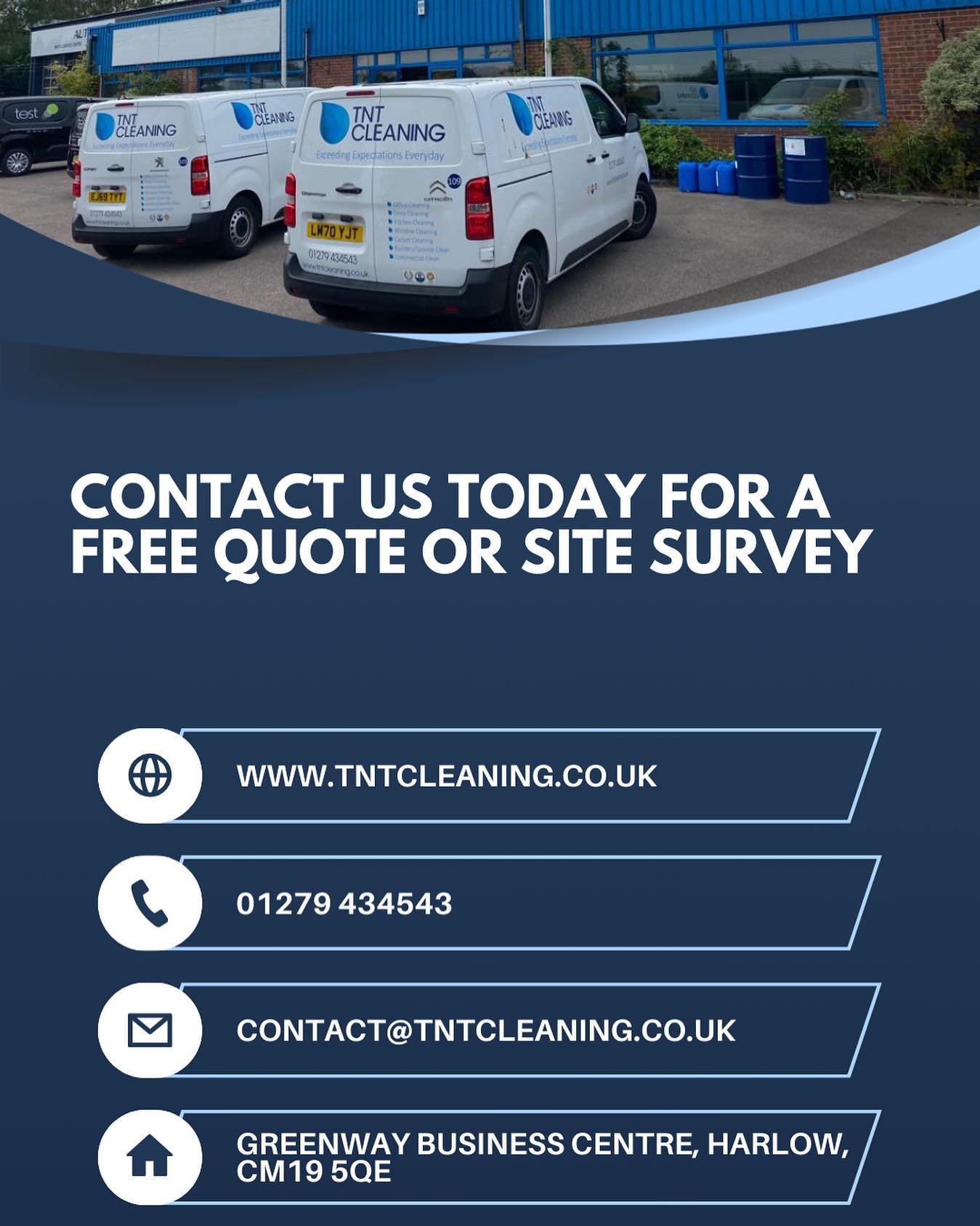 Our aim is to exceed our client’s expectations every single time!
Do you need regular contract cleaning or a one off clean, call us today!
Please don’t forget to check out our new website, www.tntcleaning.co.uk
#newpost #newwebsite #cleaningservice #smallbusiness #harlow #essex #essexbusiness #londoncleaning #allcleaningservices #contactus