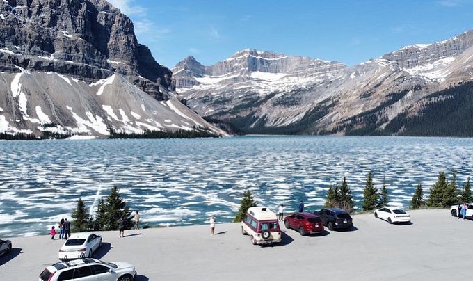 Super cool shot of @tahliaadickinson with Doug out by Jasper!