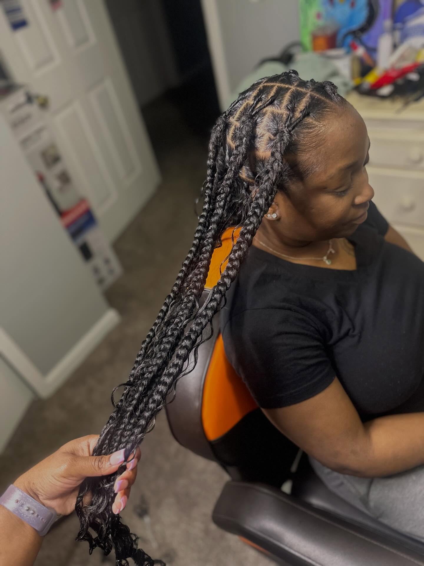 Large knotless over locs ✨ #locstyles #retwistlocs #explorepage✨ #mariettahairstylist #mariettabraider