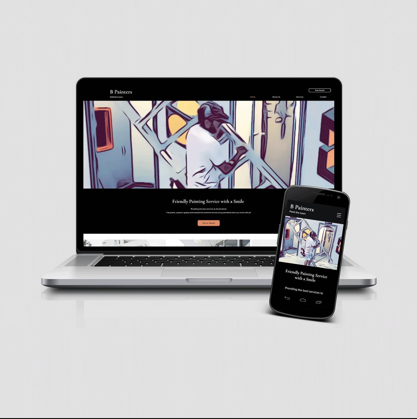 Another awesome Web Design Project for B Painters in Ipswich, QLD. Brad created his own art, which we incorporated on his website. Check it out bpainters.com #painterqld #webdesign