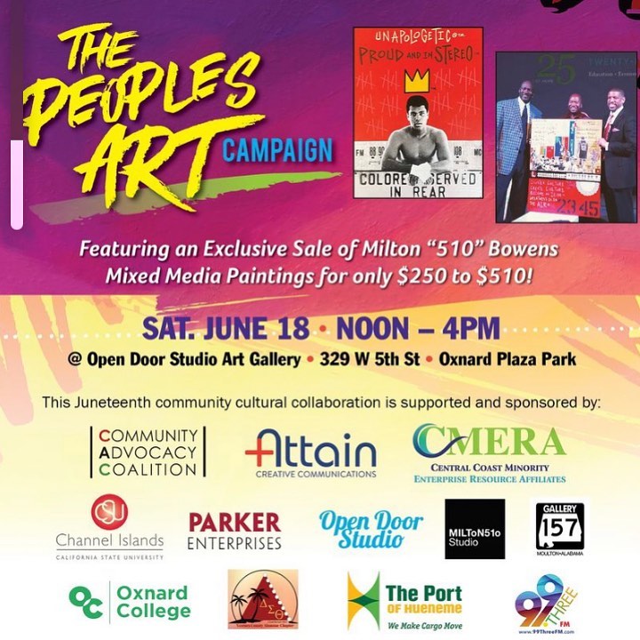 Ventura County, come on out and learn a bit about this artist and maybe purchase a piece for yourself! It’s Juneteenth weekend!! 
(My chapter,  Ventura County Alumnae Chapter of Delta Sigma Theta Sorority, Inc. is a community sponsor.)

