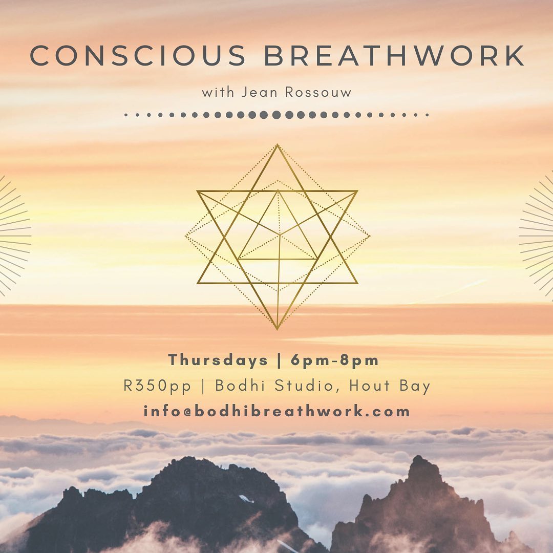 Experience a guided Conscious Connected Breathwork session in a safely held space.⠀
⠀
The process allows one to: ⠀
⠀
•become aware of self limiting habits⠀
•release suppressed energy, emotions, stress & trauma ⠀
•shift thoughts and feelings around the unknown⠀
•examine limiting beliefs, conditioning and emotional addictions ⠀
•explore the vastness of the Authentic Self⠀
•experience states of pure, unconditional love, acceptance & bliss⠀
⠀
During the session you’ll have the opportunity to access your body’s healing intelligence and greater knowing, allowing for a powerful shift in yourself and your life.⠀
⠀
After the session you will have time to gently come back to your normal state of being, while enjoying a nourishing cup of tea. There will be time for questions and sharing your experience with other participants if you prefer. ⠀
⠀
More preparatory information, follow-up support and integration tips will be mailed to participants. ⠀
⠀
Through your own Breath - Ignite your SOUL and connect to WHO YOU TRULY ARE! ⠀
⠀
Location: @bodhi_studio_
Bodhi Studio (25 Luisa Way, Hout Bay, Cape Town)⠀
⠀
Register with link in Bio or mail to info@bodhibreathwork.com⠀
⠀
⠀
1 session = R350 per person⠀
or ⠀
4 sessions = R1200 per person
#breathwork #breathworkhealing #breathworkpractitioner #breathceremony #breathawareness #transformational #consciousbreathwork #capetownhealth #capetownyoga #houtbayvibez #houtbaystudio #consciousconnectedbreathing #authenticselfjourney