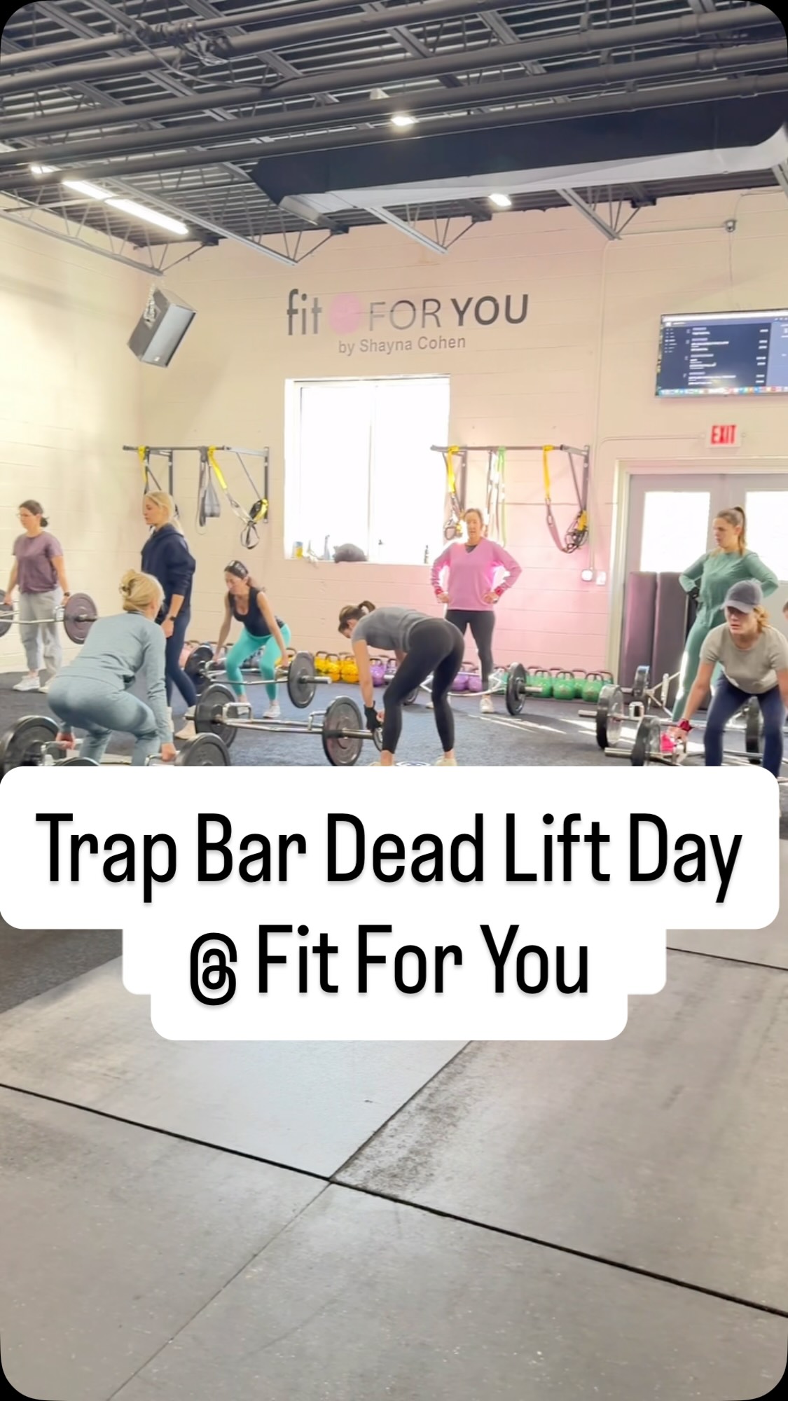 @oprah posted a video of herself deadlifting with a trap bar. Did you see it? TB Dead Lift is a staple at Fit For You. We’re a WOMEN’S ONLY Strength Gym located on RT 44 in Avon CT. Request a free trial session. Link in bio.