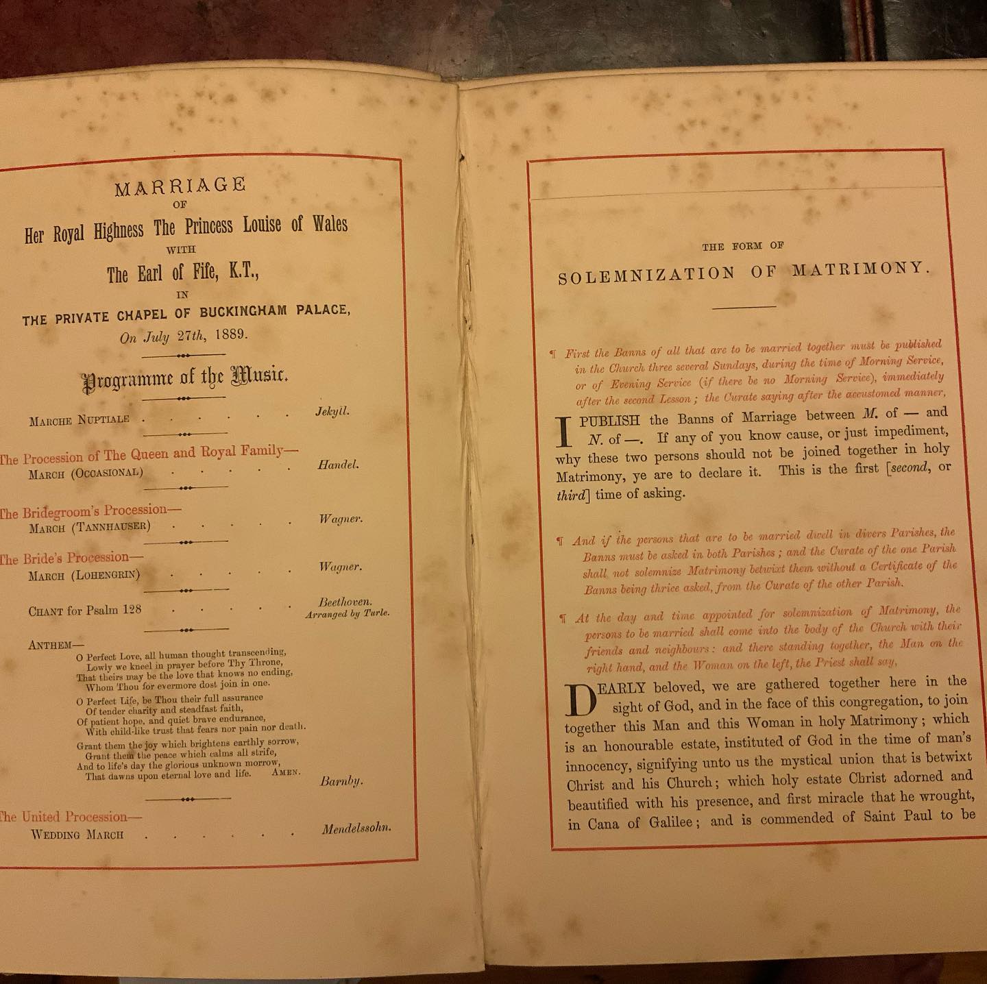 From the Wedding of the Duke of Fife, 5th Baron of MacDuff