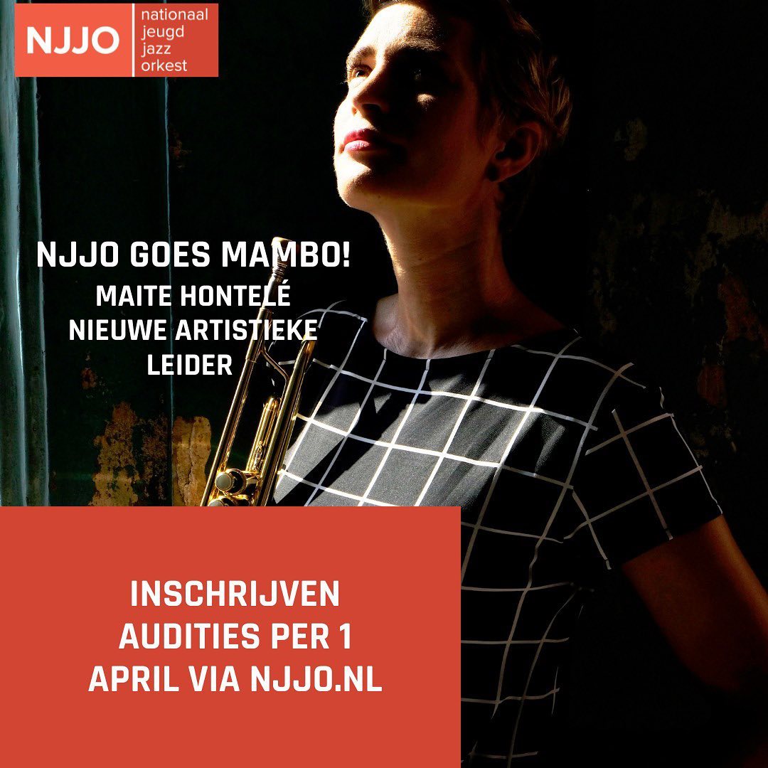 So proud and happy about this! The next 2 years I’ll be directing and guiding the National Youth Jazz Orchestra (@njjojazz) on a new journey: a MAMBO trip! We’ll make it a tropical and sensational tour, national and international..stay tuned for data! Wanna join the orchestra? From the 1st of April young professionals (until 26 years old) can subscribe at www.NJJO.nl
New pieces for the orchestra will be written and or arranged by @juanchosargento @willem.friede @randalcorsen @philiplassitermusic @thomasboettcher_music AYAYAY!! Pic by @escobart