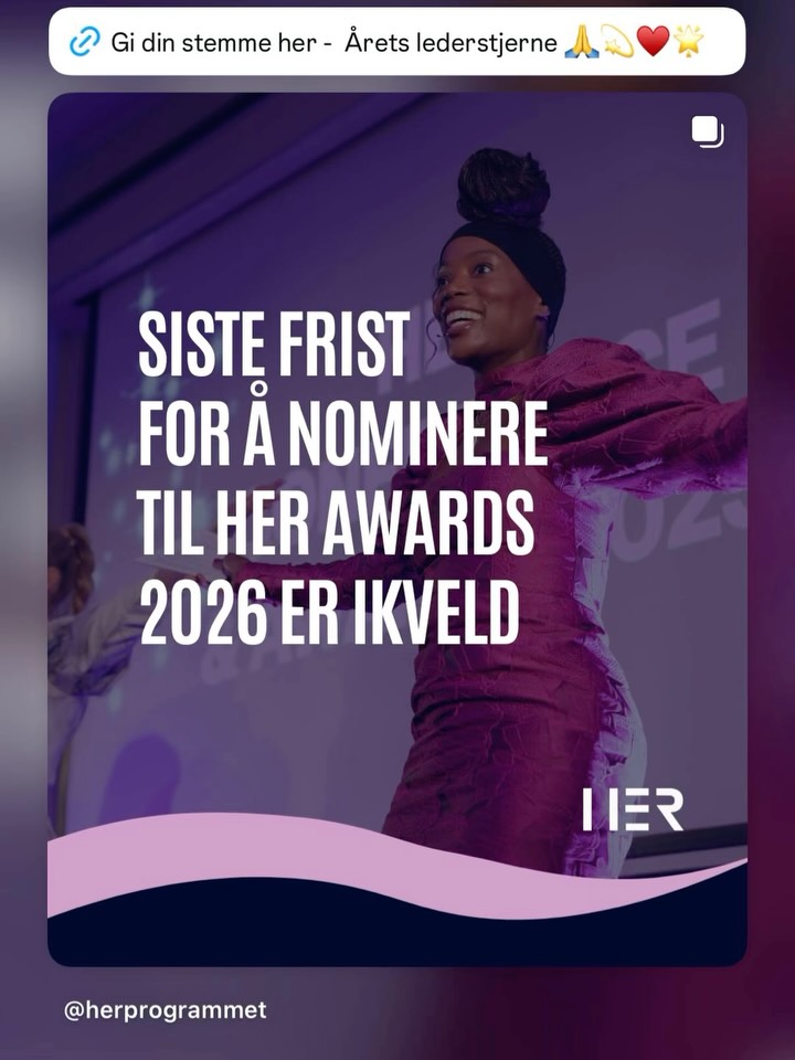 Jeg er helt overveldet!
Marinert i kjærlighet. Fylt til randen 🙏💫♥️
Det som skjedde i går var magisk.
Mer enn en boklansering – et møte fra hjertet ♥️
Et rom der vi ble møtt akkurat som vi er.
Tusen takk til hver og én av dere som kom og gjorde kvelden til et så trygt, varmt og levende sted ✨
Og du
🌟Fristen for å nominere til HER Awards – «Årets lederstjerne» er i kveld.
Hvis du ikke allerede har gjort det – få med deg bygda og stem du også 😅. Her er det flest stemmer innenfor kategorien som teller 🙏💫♥️
👇
https://www.herprogrammet.no/nominasjoner - link i story!
(Bruk trueheart@hedvigsveum.no eller sveumhedvig@gmail.co
🌟📚Du kan også stemme på Fra traumer til drømmer i Nor Awards her i flere kategorier
👇
https://forms.gle/KmkrAS8hvMYNyexk9
Evig takknemlig 🙏💫♥️
Hedvig ✨
#fratraumertildrømmer
#boklansering
#helhetlighelse
#frahjertet
#takknemlighet
fellesskap
lederstjerne
herawards
noraward