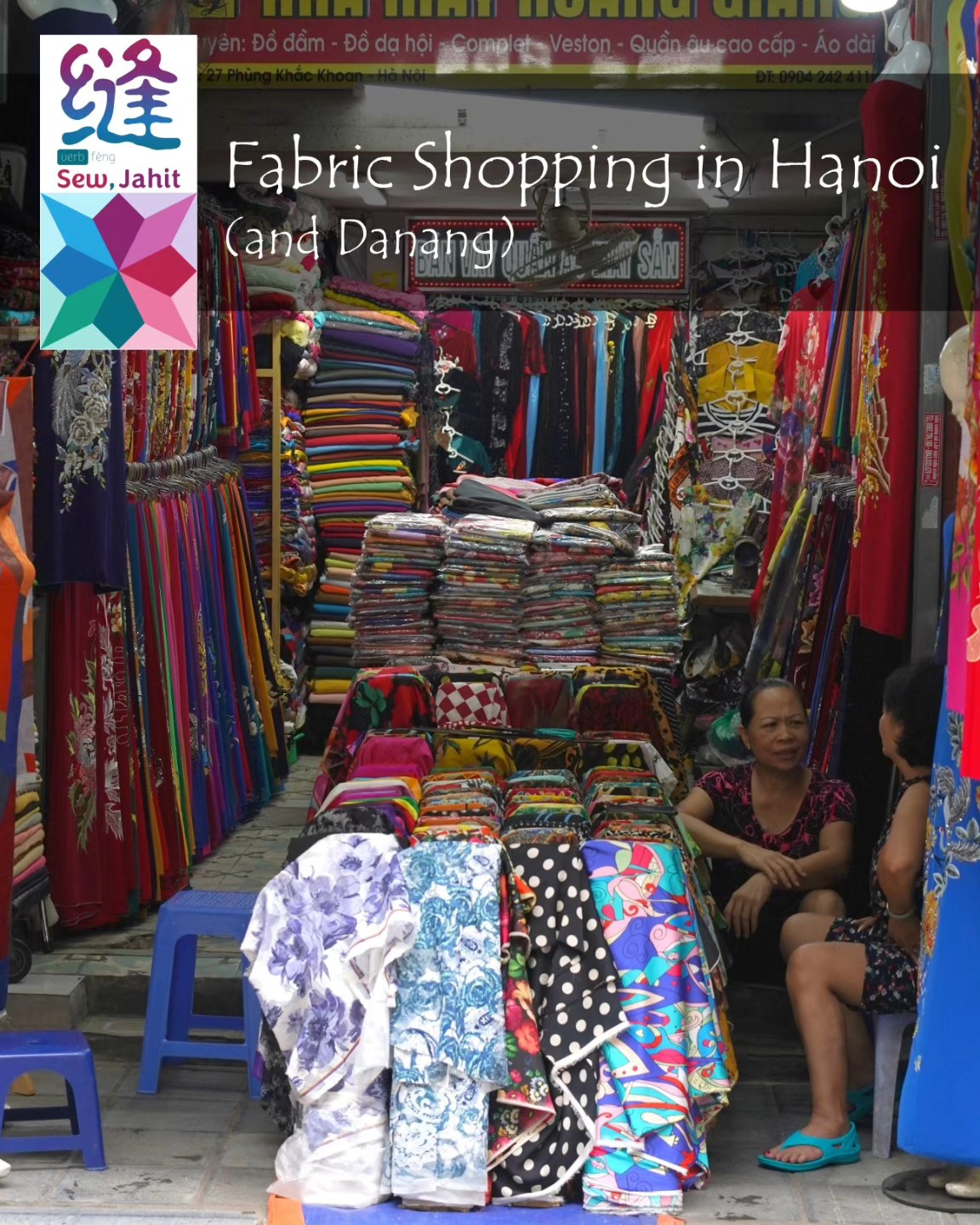 Check out my website sewjahit.com for my latest blog post about my exploration of fabric and sewing places in Hanoi and Danang, Vietnam back in September. Places explored include Cho Dong Xuan, Cho Hom, Mekong Quilts, Hang Bo Street, Flora Hoa and in Danang - Cho Han.
#travelvietnam #hanoioldquarter #danang