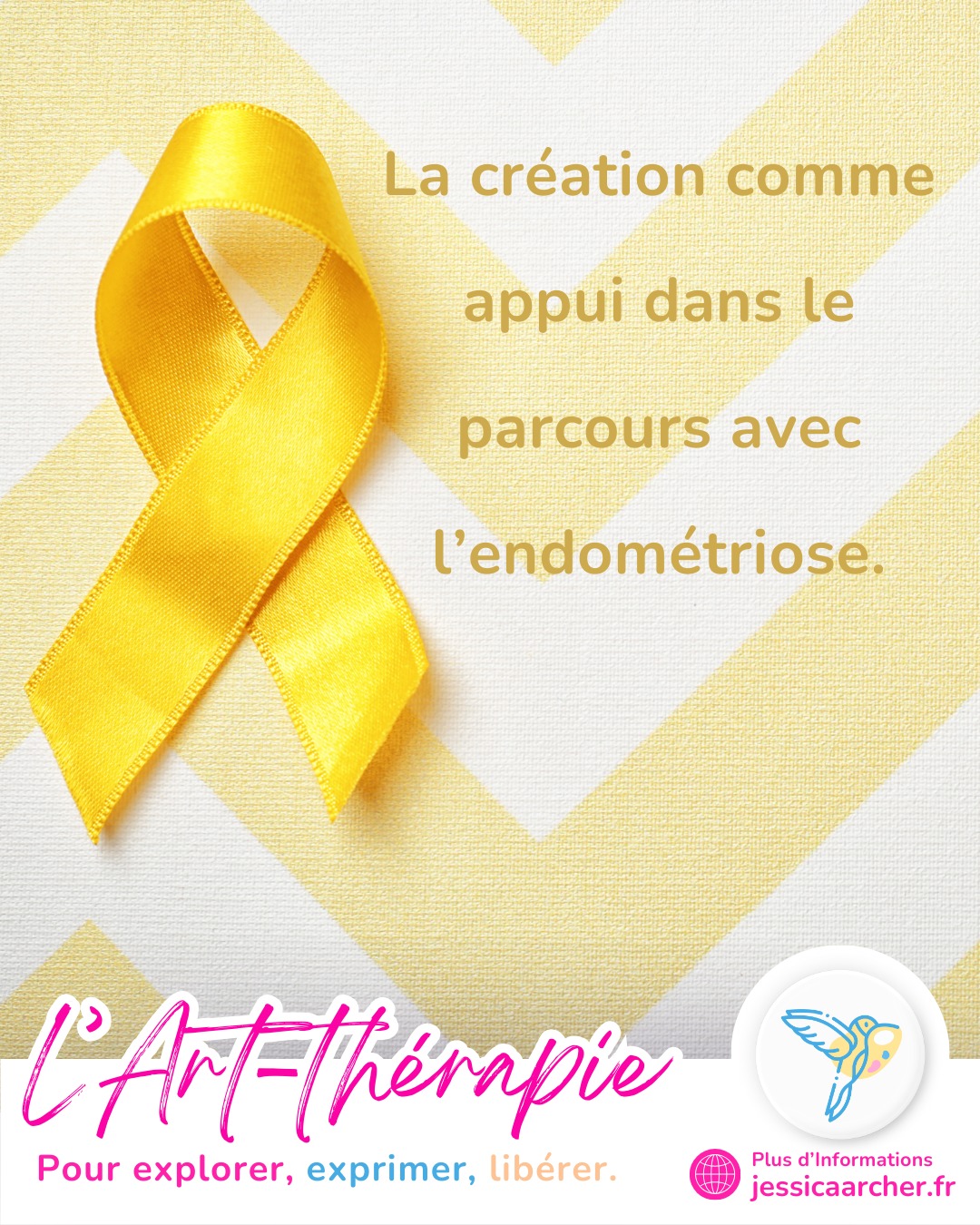 QU'EST-CE QUE l’ENDOMÉTRIOSE ? 🎗️💡
➡️ L’endométriose est une maladie inflammatoire chronique qui peut rendre le quotidien douloureux, épuisant et parfois limitant.
ℹ️ Douleurs, fatigue chronique, mobilité réduite… elle touche bien plus que le corps et impacte la vie intime, professionnelle et émotionnelle.
💛 Être accompagnée par des professionnels spécialisés et au sein d’unités dédiées, comme à l’hôpital Paris Saint-Joseph, est fondamental.
🎨 En complément la création peut alors offrir un espace pour déposer, transformer et éclairer ce qui se vit, autrement que par les mots.
---
Jessica Archer | Art-thérapeute
📍 Paris 10e – sur rendez-vous
#endométriose #santéfeminine #arttherapie #musicotherapieréceptive #hopitalparissaintjoseph #accompagnement #therapiealternative #rubanjaune #maladieinvisible