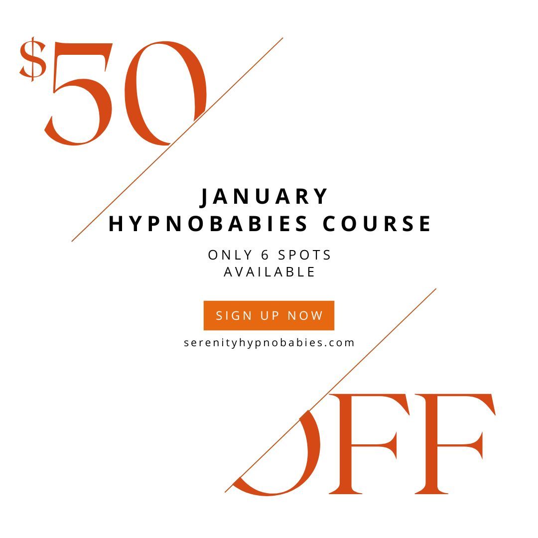 All week long! Get $50 off when you sign up with Serenity Hypnobabies for the upcoming January course.
Questions? DM me today!
#hypnobabies #hypnosisforbirth #hypnosisforbirthing #hypnobirthclass #birthclass #prepareforbirth #pregnancy #alaskamoms #comfortablebirth #naturalbirth #calmbirth #easybirth