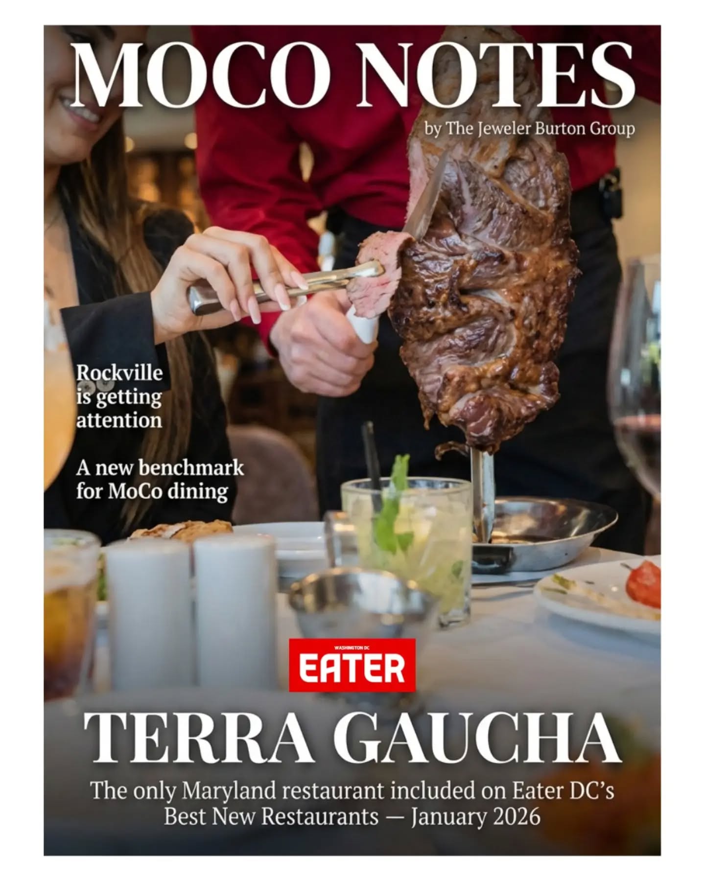 One Rockville restaurant is getting regional attention.
Terra Gaucha, a new churrascaria in Rockville, was just named the only Maryland restaurant included on Eater DC’s Best New Restaurants list for January 2026 — a rare distinction so soon after opening.
Rockville continues to draw attention well beyond Montgomery County.
Follow @JewelerBurton for updates on what’s happening across Montgomery County, the DC area, and the real estate landscape shaping it all.
#MoCoNotes #RockvilleMD #DMVDining #LocalInsight #JewelerBurtonGroup
