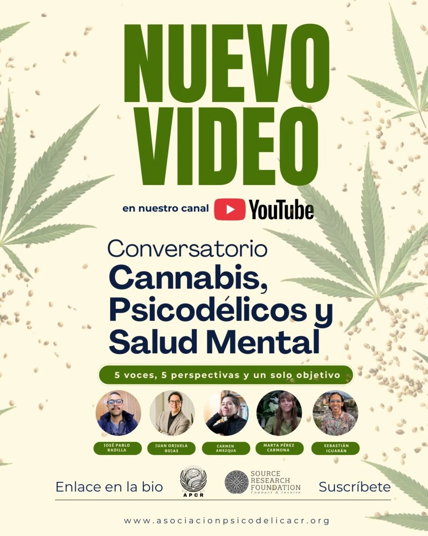 ¿Te lo perdiste en vivo? ¡No te preocupes, ya está en casa!
El webinar "Cannabis, Psicodélicos y Salud Mental: 5 voces, 5 perspectivas y un solo objetivo" ya está disponible de forma gratuita en nuestro canal de YouTube.
Fue una sesión cargada de ciencia, experiencia clínica y, sobre todo, mucha humanidad. Si quieres entender por qué estas herramientas están revolucionando la salud mental moderna, tienes que ver esta charla completa.
Encuentra el enlace directo en nuestra BIO o busca nuestro canal como Asociación Psicodélica de Costa Rica
¡Suscríbete para no perderte las próximas sesiones! 🔔