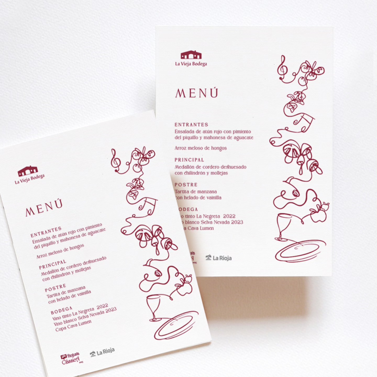 🎶🍷 Ayer en La Vieja Bodega de Casalarieina se vivió una velada muy especial: una cena maridada con la mejor gastronomía y la magia de la música clásica, en el marco del Festival Degusta Clássica 2025.
Para la ocasión diseñamos un menú muy especial, donde se fusionaron los sabores y armonías musicales. 🎻✨
Un placer aportar creatividad a un evento que celebra cultura, tradición y arte en cada detalle.
#LaViejaBodega #Casalarieina #DegustaClássica2025 #DiseñoGastronómico #MúsicaYSabores #LaRioja