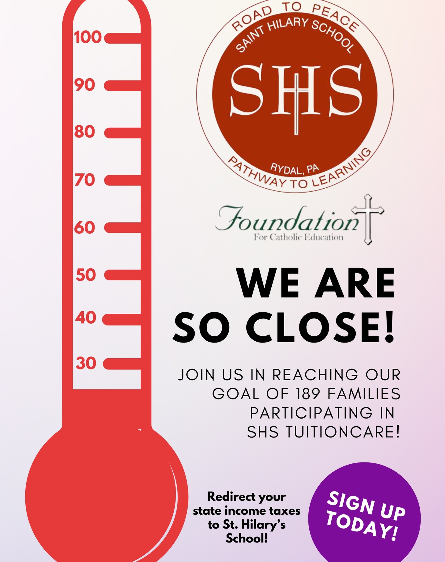 Last call for TuitionCare contributions! Commitments are due by November 1 for the 2024 Tax Year. Your contribution of $1000 will result in a $900 tax credit when you file your 2024 PA state taxes. Learn more after Mass this weekend or contact the Rectory!