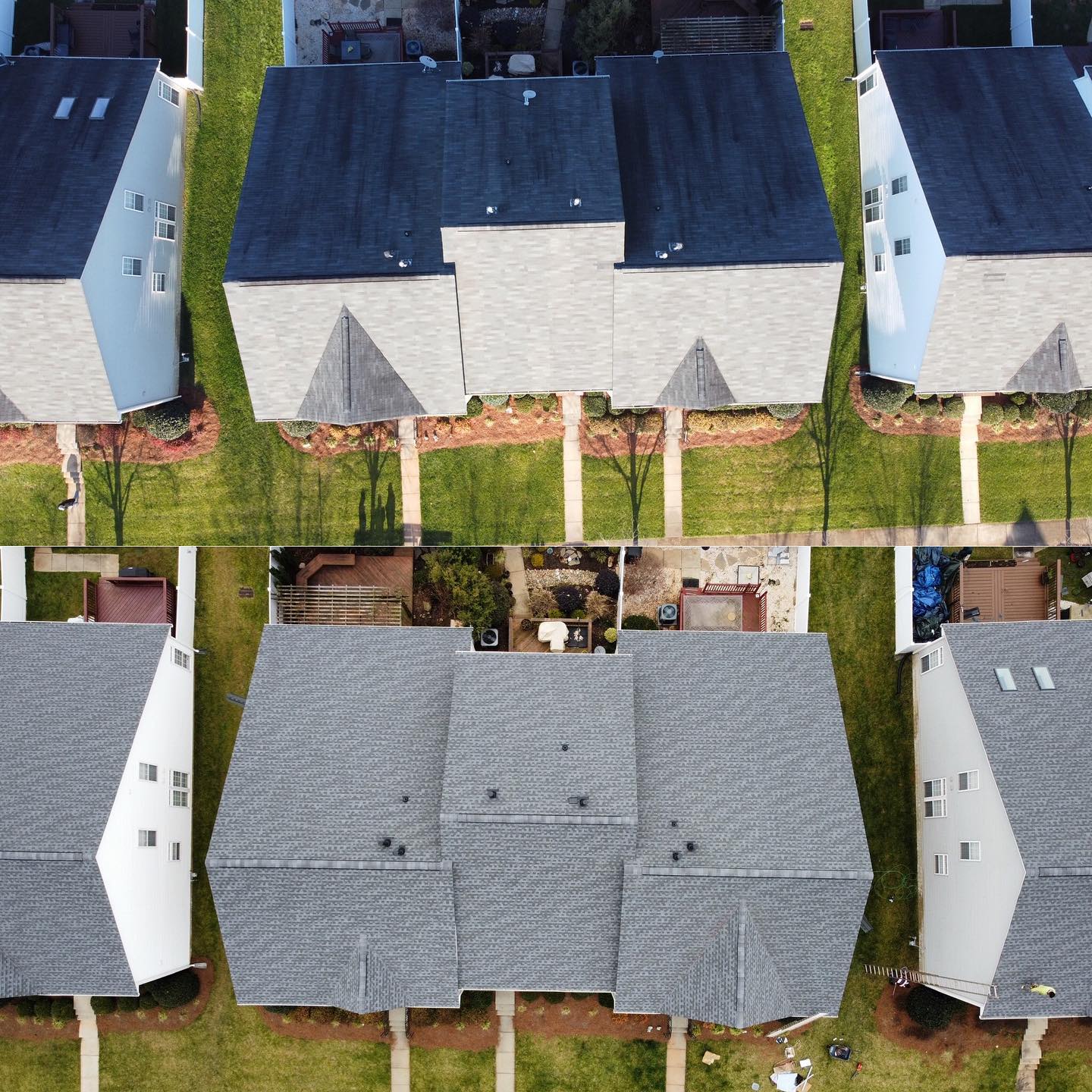 Re-roofed with GAF Timberline HDZ shingles - Pewter Gray in Huntersville, NC