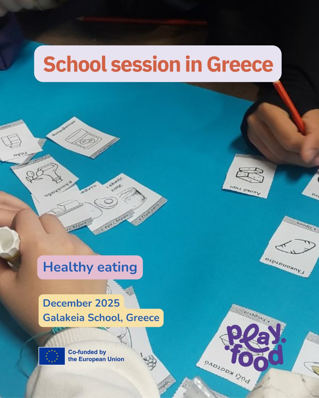 In December, the #teachers at the partner #school in Greece, Galakeia, facilitated a #healthy #eating workshop with their #students!
They learned all about healthy food and its impact to their health and environment.
✨They used interactive tools to engage with the students and keep them motivated.
📚This was just the beginning of a series of engaging sessions happening at the school throughout the span of the project.
🎉More to come!
➡️Subscribe to our newsletter to stay up to date!
Link in Bio!