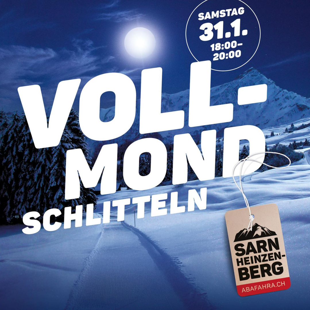 wenn dr mond dr hang in silbrigs liacht taucht, wird’s magisch:
🌕❄️ vollmondschlittla sarn-heinzenberg – dä samstig! ❄️🌕
und z besta: z parsiras hett offa bis am 8i 🍽️🔥
perfekt für es entspannts zämmahöckla bimna heissa getränk oder feini quarkpizokel mit käs und öpfelmuas gnüssa!
jetzt reserviara oder sponti verbiluaga, miar freuend üs uf eu!
079 894 76 47