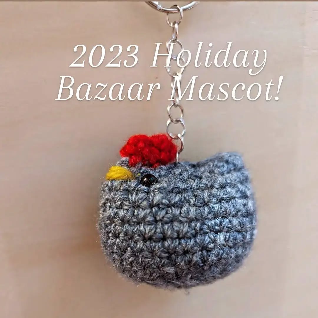 Every year I find an adorable mascot! This year it's a teeny chicken 😊