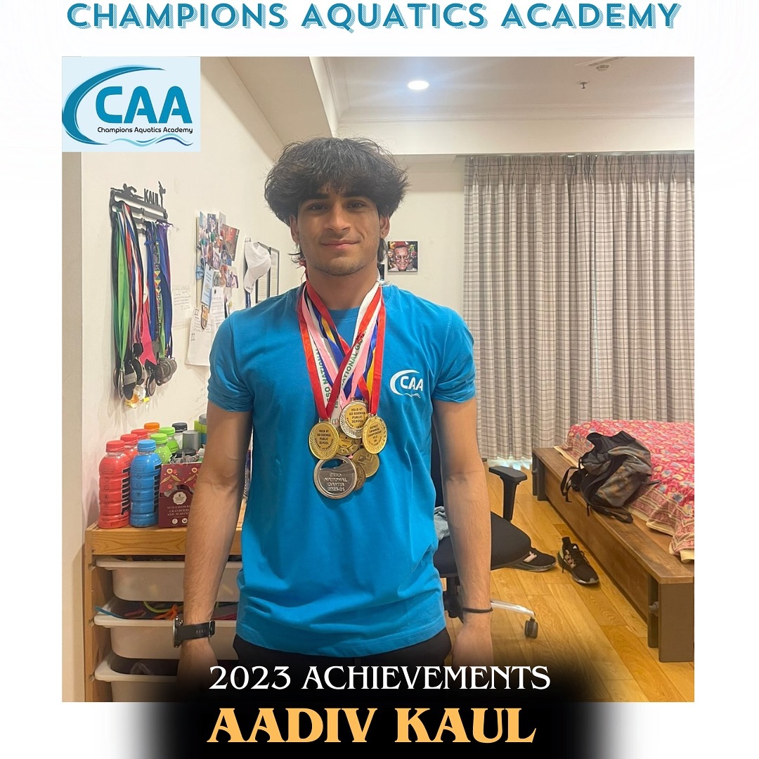 â˘ISSO Nationals : 1 Silver
â˘British interschool meet : 4 Golds
â˘American Embassy interschool meet :
4 gold, 2 silver, 1 bronze
#championsaquaticsacademy