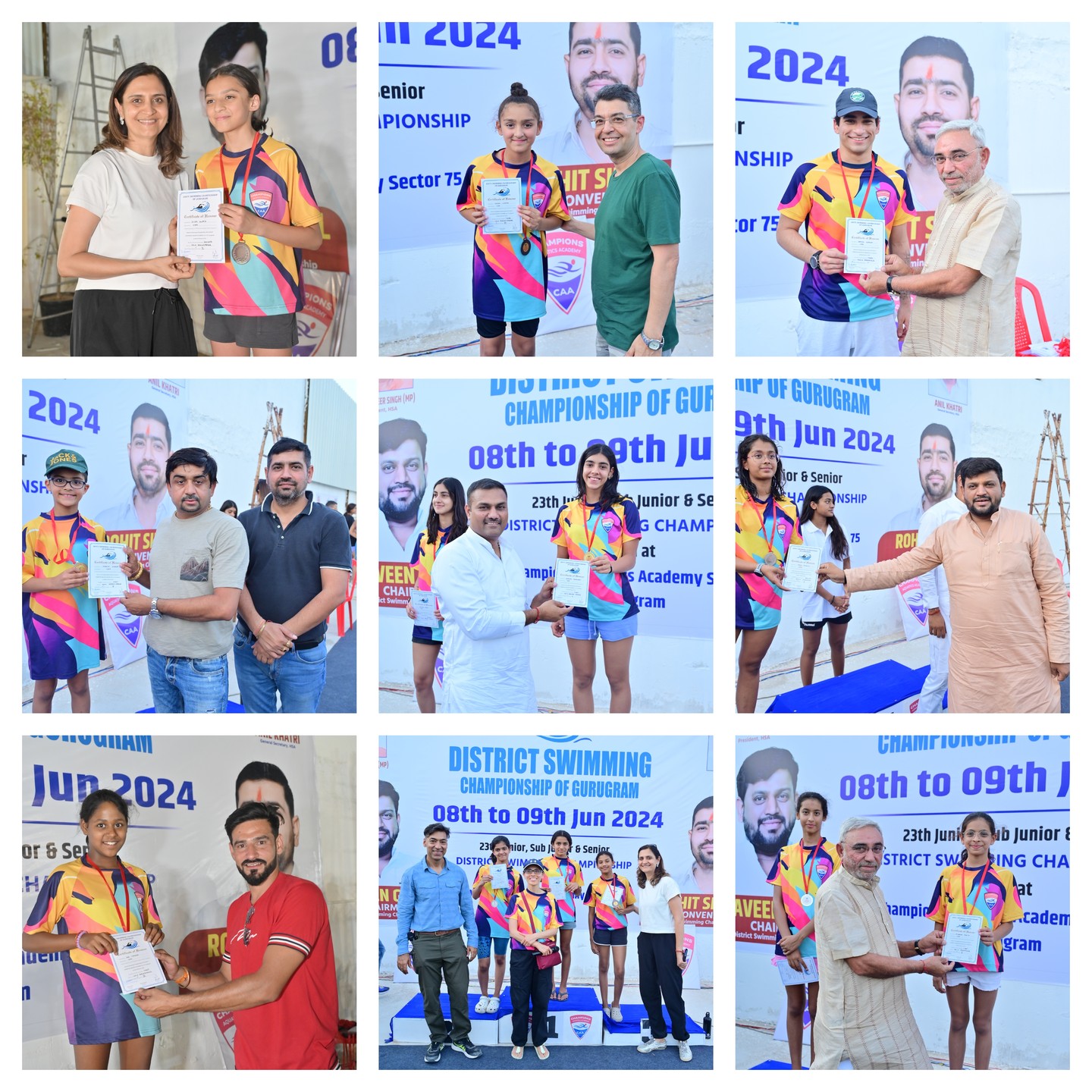 đđĽ Champions Aquatics Academy Triumphs at Gurugram District Swimming Championship! đââď¸đĽ
We are thrilled to announce that Champions Aquatics Academy has won over 175 medals at the recently organized Gurugram District Swimming Championship! Our swimmers showcased incredible skill, dedication, and sportsmanship, making us all proud.
Join Champions Aquatics Academy today and train with the best coaches in the industry! Our world-class infrastructure, including the first 50m pool in Gurugram, provides the perfect environment for aspiring swimmers to achieve their dreams.
Enroll now and take the first step towards becoming a champion!
#ChampionsAquaticsAcademy #SwimmingChampions #Gurugram #DistrictSwimmingChampionship #MedalWinners #TrainWithTheBest #WorldClassInfrastructure #50mPool #JoinCAA #FutureChampions #SwimToWin