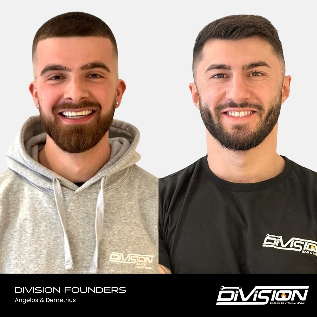 Meet the founders of Division Gas & Heating 🔥
Angelos Nicola: Director & Operations Manager
Angelo is the backbone of our operations, ensuring seamless coordination and high quality services. With a keen eye for detail and a passion for design, he brings creativity and efficiency to the Division Team. From overseeing operations to crafting stunning bathroom spaces, Angelo’s dedication drives excellence in everything we do.
Demetrius Treppides: Director & Head Gas Engineer
As the head gas engineer and lead installer, Dimitri is the driving force behind our technical operations. With years of experience and expertise in gas systems, he ensures safety and precision in every installation. Dimitri’s leadership inspires our team to deliver excellence and innovation, making him an invaluable asset to Division.
——
We offer a comprehensive range of gas and heating services to keep your home or commercial space comfortable and running smoothly year-round. From heating installation and repairs to plumbing services and maintenance, our team of skilled engineers are equipped to handle it all.
Reach out to our team today - we’re here to help!
📧 info@divisiongas.uk
📲 07584 121 439
#divisiongasandheating #plumbingservices #heatingservices #gasandheating #homeheating #plumbingrepair #heatingrepair #emergencyplumbing #boilerrepair #gasinstallation #heatingmaintenance #plumbingexperts #heatingprofessionals #localplumbers #heatingsolutions #gasleakrepair #plumbingandheating #centralheating #underfloorheating #plumberinlondon #gasservicelondon #boilerinstallationlondon #ukplumbing #ukgasandheating #interiordesign #bathroominspiration