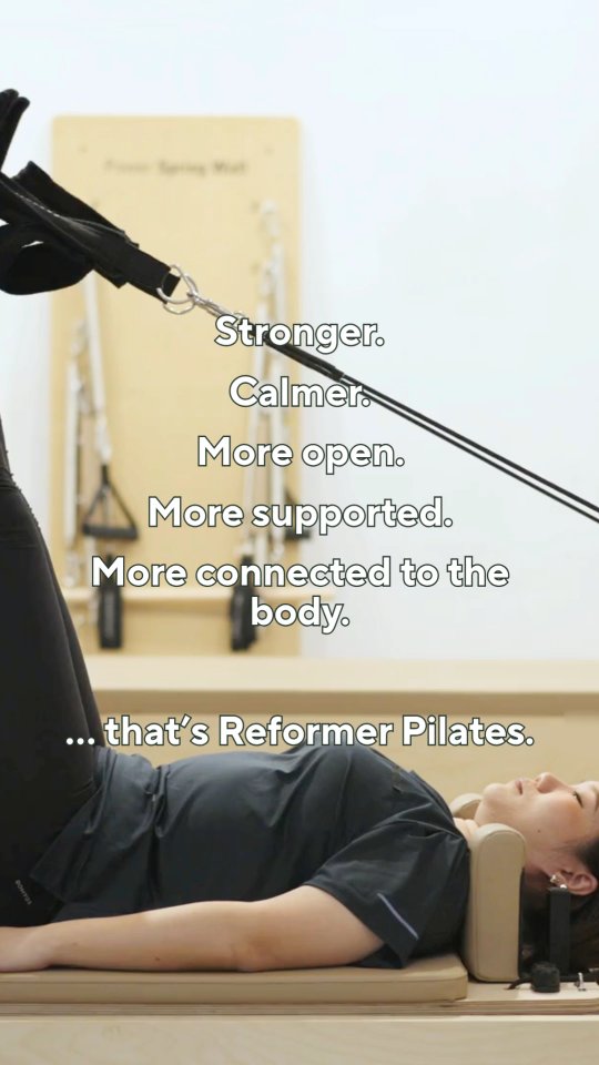 Stronger without tension. Calmer without switching off. Movement that supports the body, not pushes it.
That’s what Reformer Pilates is here for.
Come and experience it when you’re ready 🤍