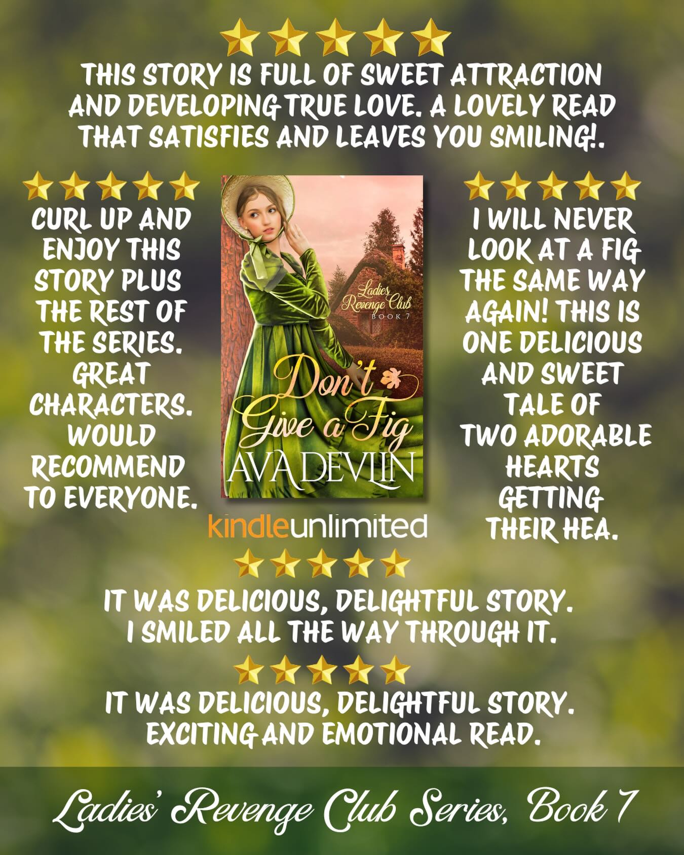 ‼️Release Day!!‼️
Don’t Give a Fig is officially out!! This is book seven in the Ladies’ Revenge Club series. Thank you to the wonderful readers who’ve read and reviewed Rosalind and Matthew’s story. Much appreciated 🤩😍
Available here and in KU
https://amzn.to/48E6Kw2
Tropes:
Hot Vicar
Ruined Heroine
Mutual Pining
Accidentally Compromised
Married in Haste
Prying Parishioners
Second Chance
Found Family
Slow Burn
Historical Romance