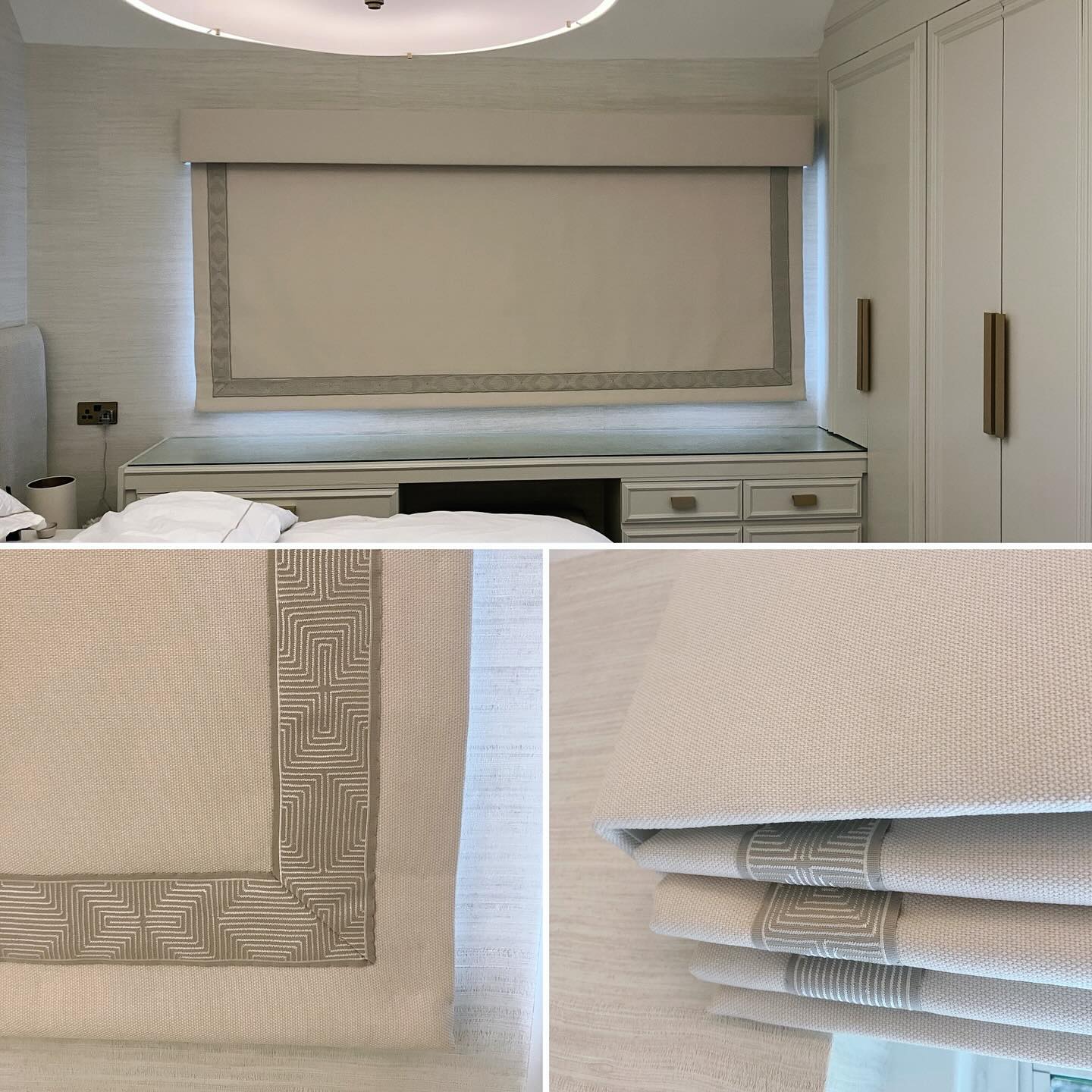 #pelmet #romanblind #ribbon #trim #naomistarrdesign