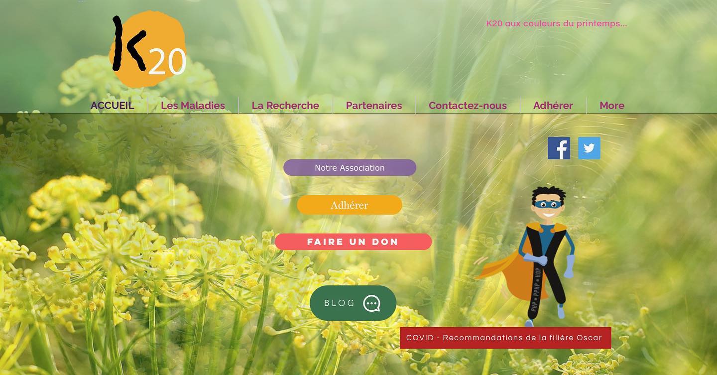 🌷C’est le printemps 🌷
Pour l'occasion, le site de l'association K20 a changé ses couleurs!
N’hésitez pas à aller jeter un coup d’œil : https://www.associationk20.com
.
.
.
#associationk20 #k20 #pseudohypoparathyroidism #pseudohypoparathyroïdies #chromosome20 #maladiesduchromosome20 #printemps #spring