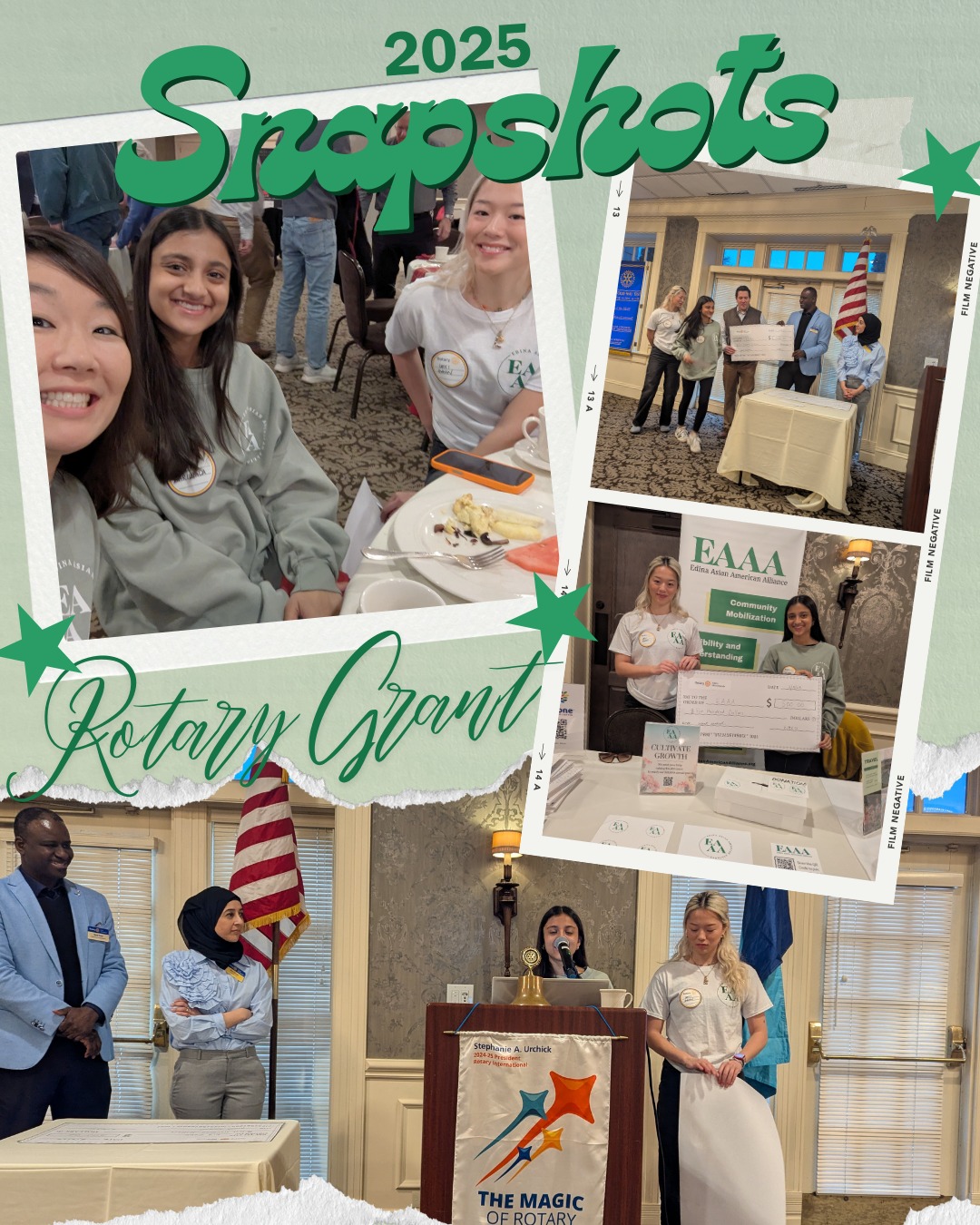 EAAA was so full of gratitude to be one of Edina Morningside Rotary Club's grant recipients last year. It was wonderful spending time with them, learning more about the club, and meeting the other grant recipients!