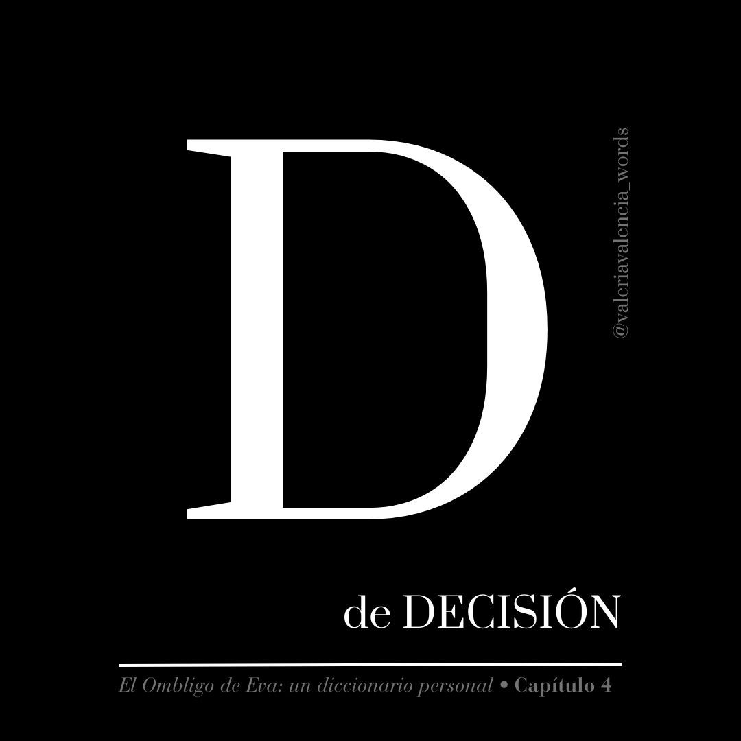La palabra «decisión» viene del latín decidere, que significa determinar. Sus componentes léxicos son: el prefijo de- (dirección), caedere (cortar, talar) y el sufijo -ción (acción y efecto). Hace referencia a que decidir implica la acción de cortar o separar opciones para llegar a una resolución, igual que cuando cortamos la rama de una planta y decidimos qué parte dejar y cuál quedarnos, eliminando las otras posibilidades (Corimas, 202).
•
El Ombligo de Eva: un diccionario personal (LINK de compra en la bio)
•
•
•
#etimología #cambio #libro #librorecomendado #cambiodeaño #añonuevo #2025
#escritor #escritora #miprimerlibro #elpoderdelaspalabras #nuevoaño #cambiodeaño #libro2025