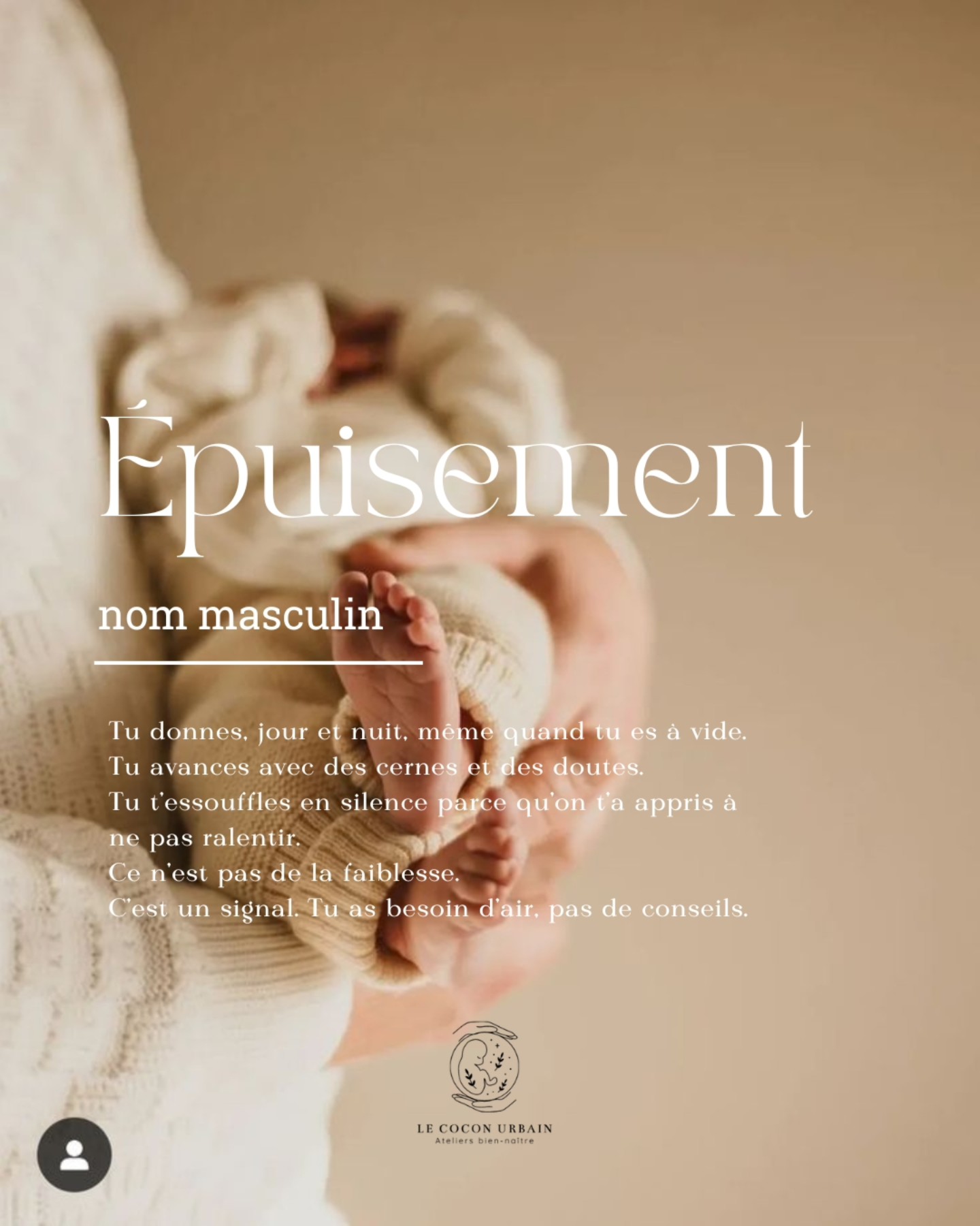Il ne s’agit pas seulement d’être fatiguée.
Il s’agit d’être vidée, sollicitée sans pause, invisible dans l’effort.
On parle de nuits courtes, mais pas du poids du jour.
On parle du bébé, mais trop peu de celle qui le porte, encore, autrement.
Si tu te reconnais… tu n’es pas seule.
Et non, tu ne manques pas de force.
Tu manques peut-être juste de repos, de soutien, d’espace pour exister.
#postpartumréel #maternitésansjugement #mythespostpartum #PostPartum
#postnatal #maman #viedemaman #liendattachement #instinctmaternel #grossesse #accouchement #depressionpostpartum #babyblues #mumlife #mythe #injonction #chargemebtzle #parents #parentalite #strasbourg #culpabilite #matrescence #ambivalencematernelle #culpabilitematernelle #tabou