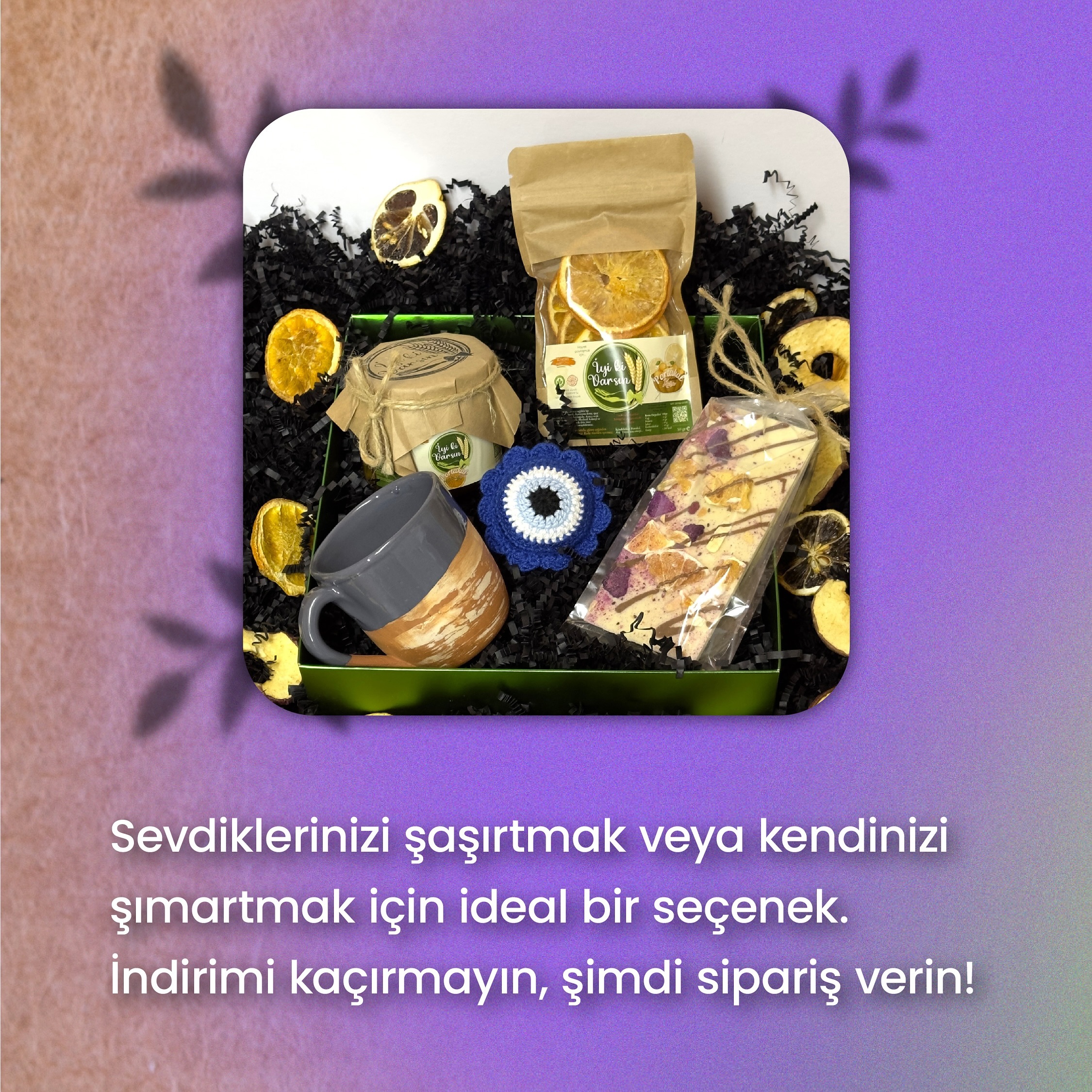 🌸Anadolu’nun özgün ürünleriyle birlikte tütsü, kabak lifli sabun ve el kremi gibi ürünlerle bir araya getirdiğimiz hediye paketleri ile aynı zamanda her siparişinizde STK’lara bağışta bulunuyorsunuz.
#iyikivarsinco #iyikivarsin #hayatipaylasmakicin #8martdünyakadınlargünü #8mart #kadınlargünü #organik #doğal
