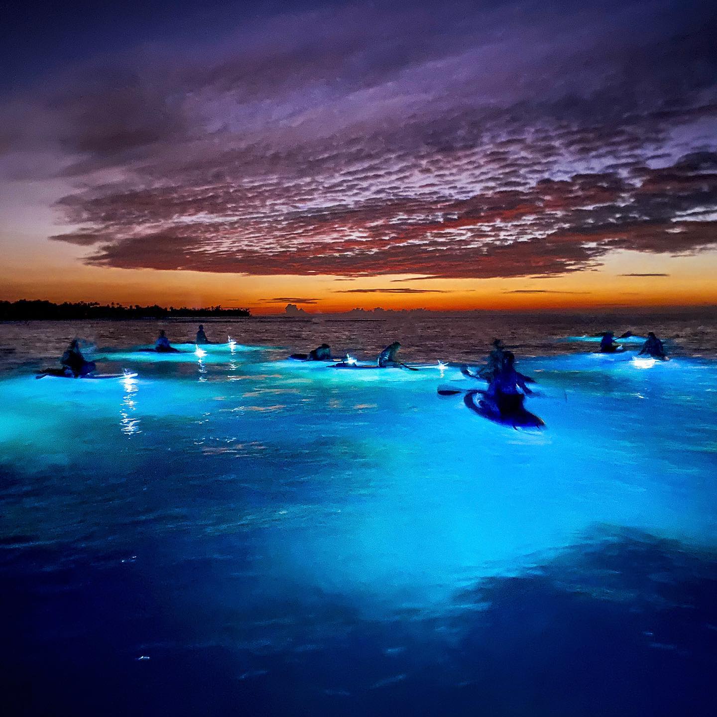 The glow above added with the glow below causes immense glow within. With high season upon us, may it be a safe and prosperous one for all our ohana near and far. #paddlepowerpowersnature