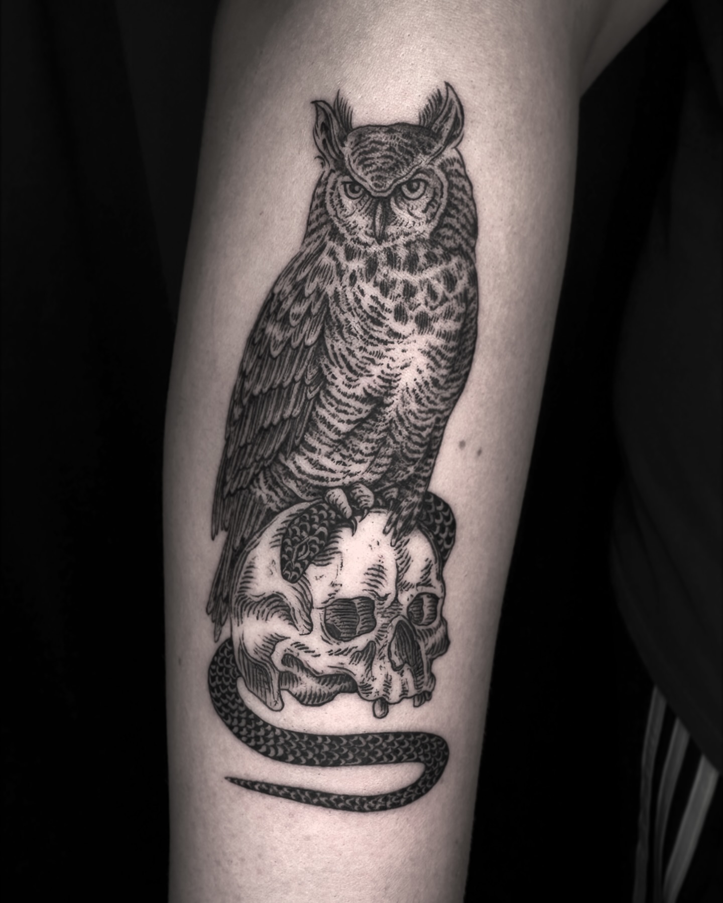 • Wise Owl •
Thanks for trusting me with your first tattoo CJ!
Inked at @embersteel_studio