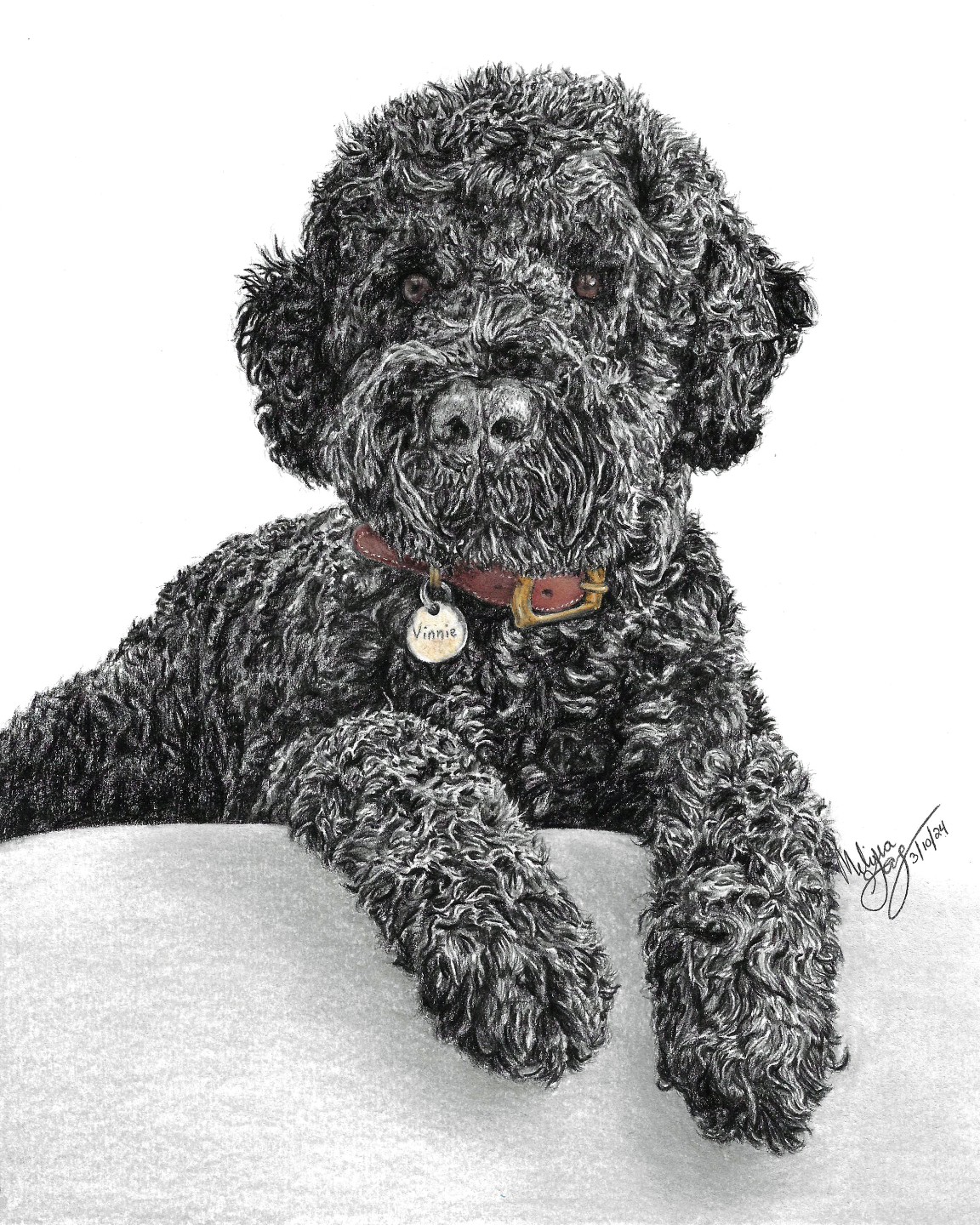 This drawing of sweet Vinnie is on its way to his parents right now! Thank you @dlohr7 for letting me draw Vinnie for you!! ā¤ļø
#artist #drawing #petportrait #graphite