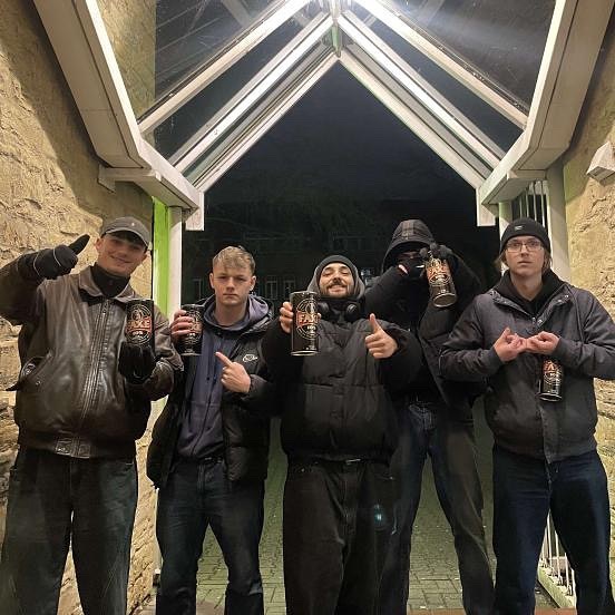 🖤 Embracing darkness with Faxe 10%! 🖤 Cheers to the friendships that light up our nights! 🍻Thanks for the picture @iljukha and friends! #FaxeBeer #CheersToDarkness
