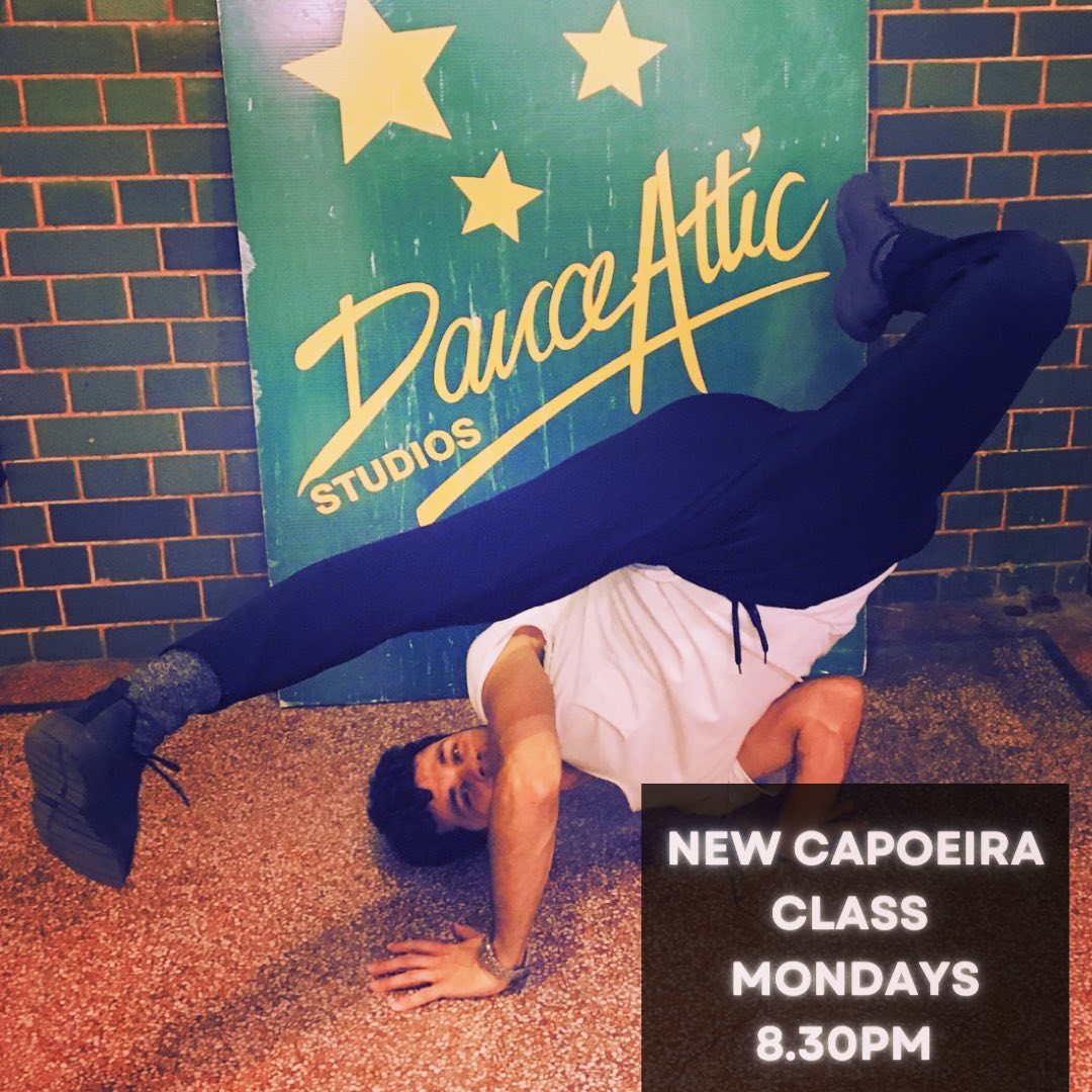 NEW CAPOEIRA CLASS 💃
MONDAYS 8:35pm BEGINNERS
1hr 15 min class
Starts tonight!
See you there 😁