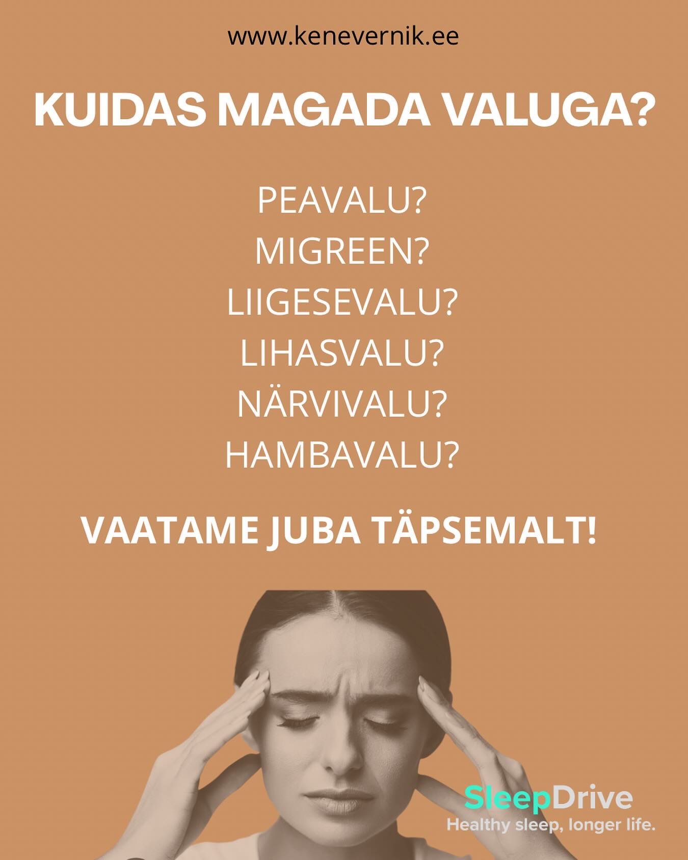 Aju tähelepanu ümbersuunamine
Kuula ühtlast müra.
Aeglane hingamine lugedes
Klassikaline bodyscan aga mitte valupiirkonnas.
Hingamine
Väljahingamine aktiviseerib vagusnärvi/uitnärvi. Seega aeglane väljahingamine on võtmekoht.
Kehaasend paika
Isegi pisike ebamugavus tugevdab valu. Seega toetavad padjad.
Keskkond
Eriti temperatuur!
Valu aksepteerimine, pole mõtet selle valuga võidelda!
Hingamine läbi valu piirkonna.