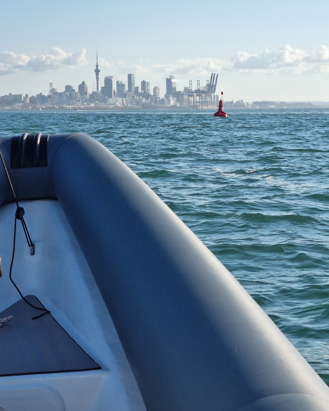 Waitemata Harbour on an autumn day in a Salty Coach Boat - not bad !