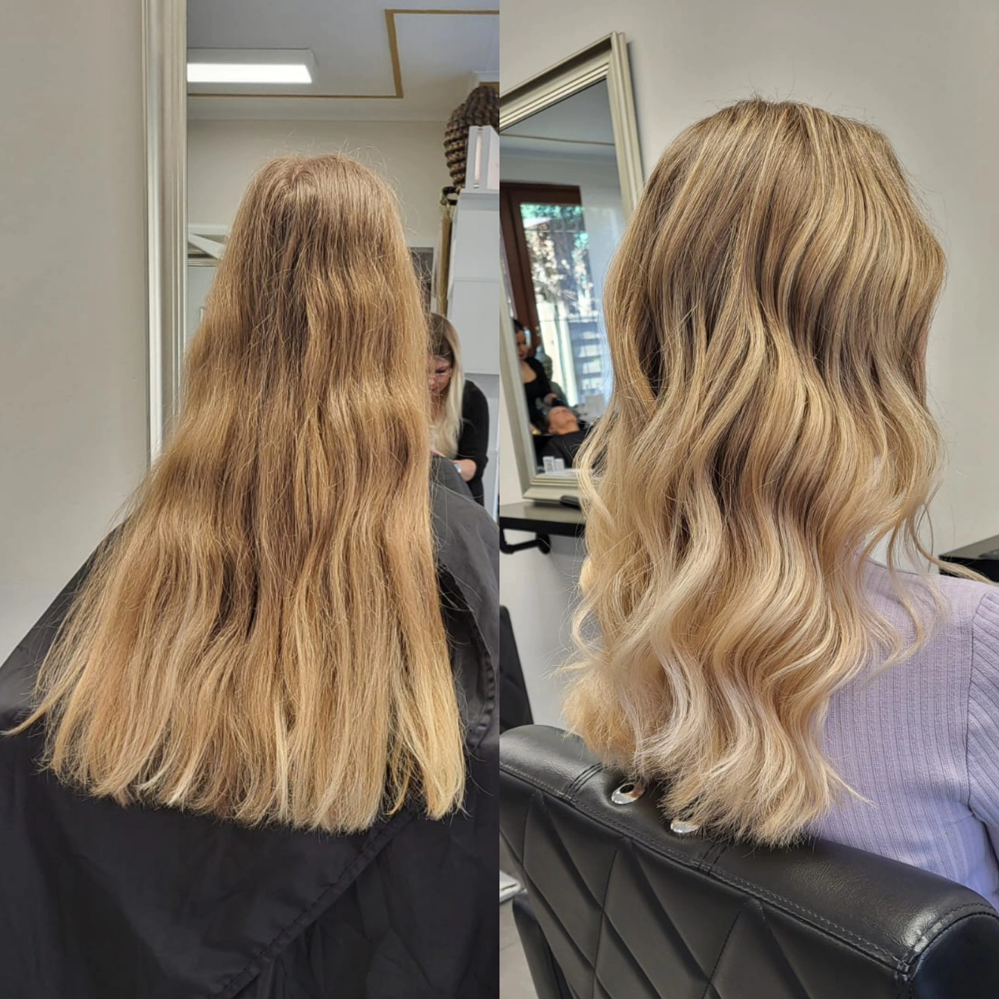 ✨ Verwandlung pur! ✨
Unsere Kundin wünschte sich eine Veränderung – kürzer und heller sollte es werden! ✂️💫
Tonia hat ihr einen wunderschönen, weichen Übergang zum Ansatz gezaubert und die Spitzen in einem strahlenden, hellen Ton erarbeitet. Zum Abschluss gab es noch sanfte Wellen für den perfekten Look! 🌊💛
Was sagt ihr zu diesem Makeover? 😍👇
#hairtransformation #blondgoals #wellenliebe #neuerlook #hairmagic