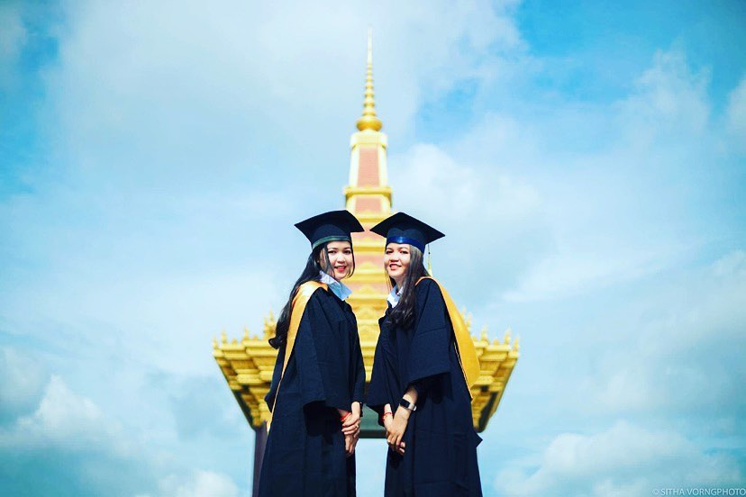 @sreykasmile is very proud to announce Channy & Channa, two beautiful sisters graduated university and obtained their bachelor’s degree in finance banking.
They are the first girls in our program to have done so, and the first to have attended university in their family.
To help them get here Sreyka Smile provided the university fees and the ladies started their adult life staying at the Sreyka Smile dorm. The young graduates have been remarkable during this journey, while also working full time to pay for utility bills, they put in a lot of hard work and determination into their studies. We know this journey while learning to live a grown up life is not always easy and we are incredibly proud of their dedication and having made it this far.
Sreyka Smile is currently committed to assist twelve university students to pursue their academic dreams. #girlstudy #ngo #scholarships #cambodia #empowerment #youngkhmergraduates