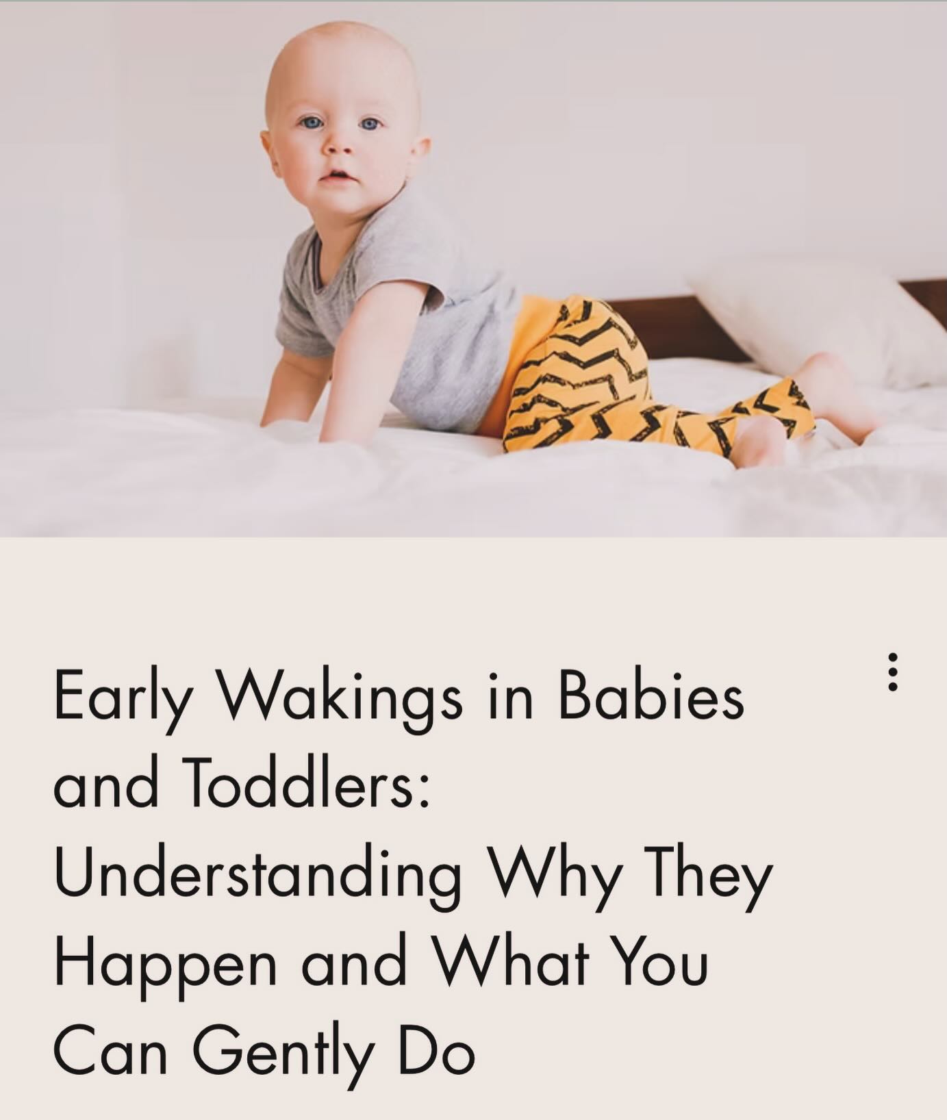 ✨Early mornings with your baby? You’re not alone.
Many babies and toddlers wake between 5:30 and 7:00 am and while this is perfectly normal, it can feel exhausting, especially when you’re an expat parent in Barcelona without a support network.
In my latest blog, I explain:
✨ Why early wakings happen and what’s biologically normal
✨ How naps, bedtime, and total 24-hour sleep affect mornings
✨ When and how gentle adjustments can help your little one wake later
✨ Tips for creating a rhythm that supports both your baby and your family
Early wakings are often not a “sleep problem” they’re a sleep balance issue. With understanding, small adjustments, and compassionate guidance, mornings can feel calmer and more manageable.
💛 Read the full blog, link in my bio ⬆️
💛 Thinking about adjusting early mornings or finding a better routine? Book a free consultation and let’s explore gentle solutions together.
#EarlyWakings #BabySleepSupport #ToddlerSleep #GentleSleep #ExpatFamiliesBarcelona ParentingAbroad BabySleepBarcelona SleepDeprivedParents ResponsiveParenting HolisticSleep InfantSleepSupport FamilyWellbeing MyMamaDreams