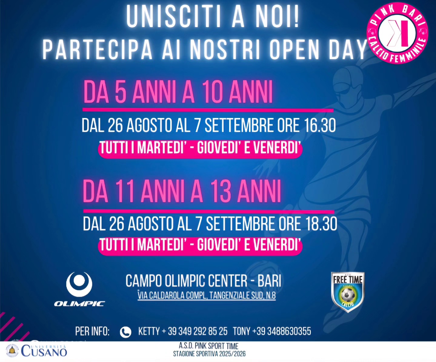 Unisciti a noi! Partecipa ai nostri Open Day 🎉🎊🎈