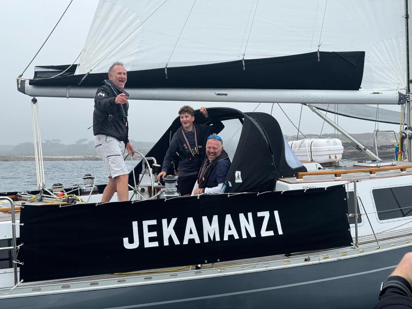 When you pass a diving boat!