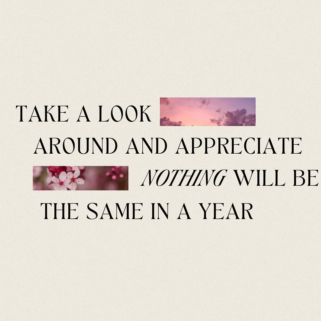 be present in this moment. the more present you are, the more you realize that we will never get this moment back. and that’s the beauty of life. enjoy the sun, love those who love you, and appreciate what you have. 🌸