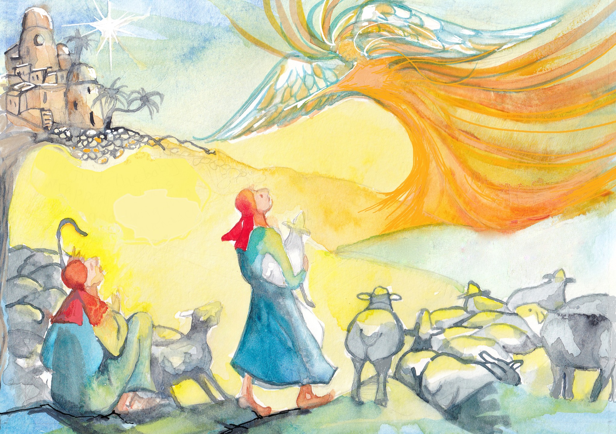 Here is another Christmas card that will soon be on sale @sageandsalt.studio, raising funds for @braintumourcharity
Luke 2 verses 8-12: And there were shepherds living out in the fields nearby, keeping watch over their flocks at night. An angel of the Lord appeared to them, and the glory of the Lord shone around them, and they were terrified. But the angel said to them, “Do not be afraid. I bring you good news that will cause great joy for all the people. Today in the town of David a Savior has been born to you; he is the Messiah, the Lord. This will be a sign to you: You will find a baby wrapped in cloths and lying in a manger.”
#christmas #cards #card #research #brain #tumur #nativity #nativityscenes #jesus #christ #marymotherofgod #joseph #donkeylove #donkey #bethlehem #breadmaking #immanuel #god #godwithus #oxen #star #starofbethlehem #watercolour #watercolourartist #womenartists #hampshireartists #hampshireopenstudios #petersfield #shepherd #sheep