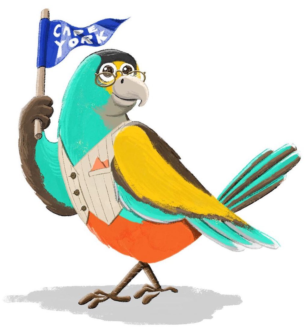 Und er ist auch mit dabei. Der Goldschultersittich Sir Jacob van Neck. Benannt nach dem Seefahrer, dessen Crew die Dodos auf dem Gewissen hat. Jetzt unterstützen auf www. startnext.com/gelbfuss