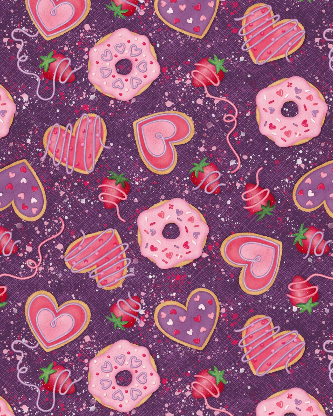 Once the card was done, turning all these sweet treats into a seamless pattern felt like the perfect next step.
For illustration collaborations, please contact me directly at design@franzispeer.com or through my agency @advocateart01
valentine's day art - greeting card design - surface pattern design - art licensing - adobe fresco - surface design agency - adobe fresco illustration - freelance illustrator