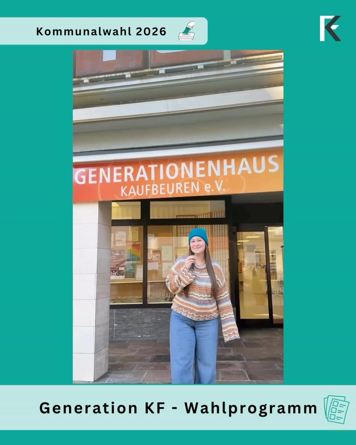 Das Wort zum Samstag 💙
#generationkf #generationkfwahlprogramm #generationkfwahlkampf #generationkfkommunal2026 #kaufbeuren